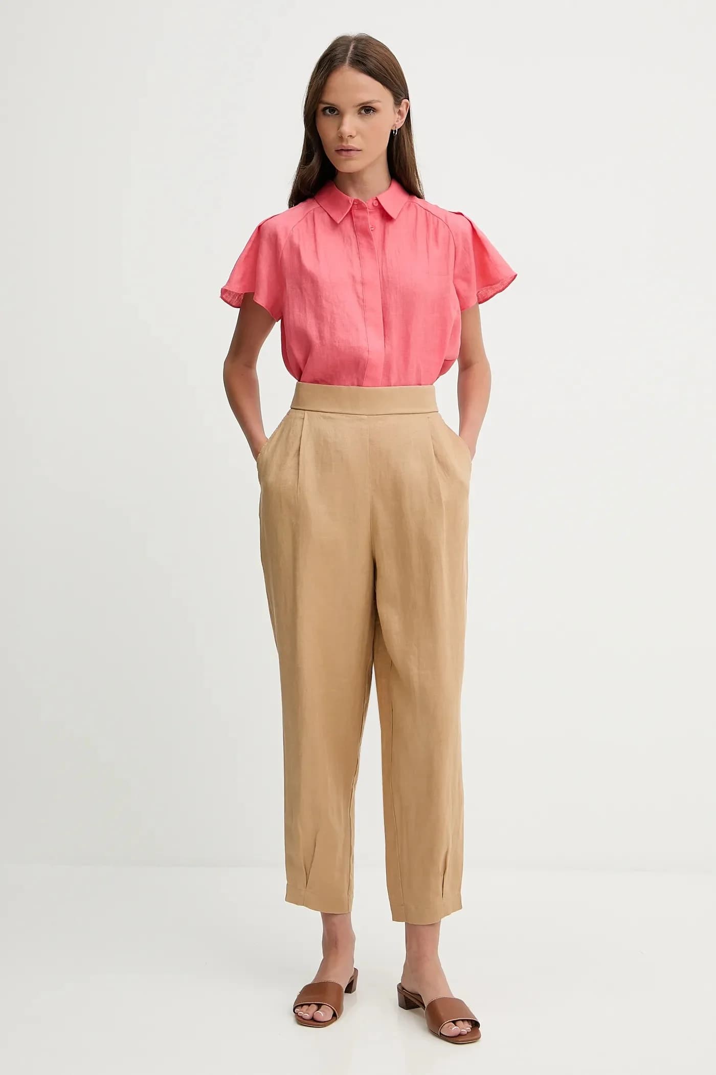 Льняные брюки - фото 2