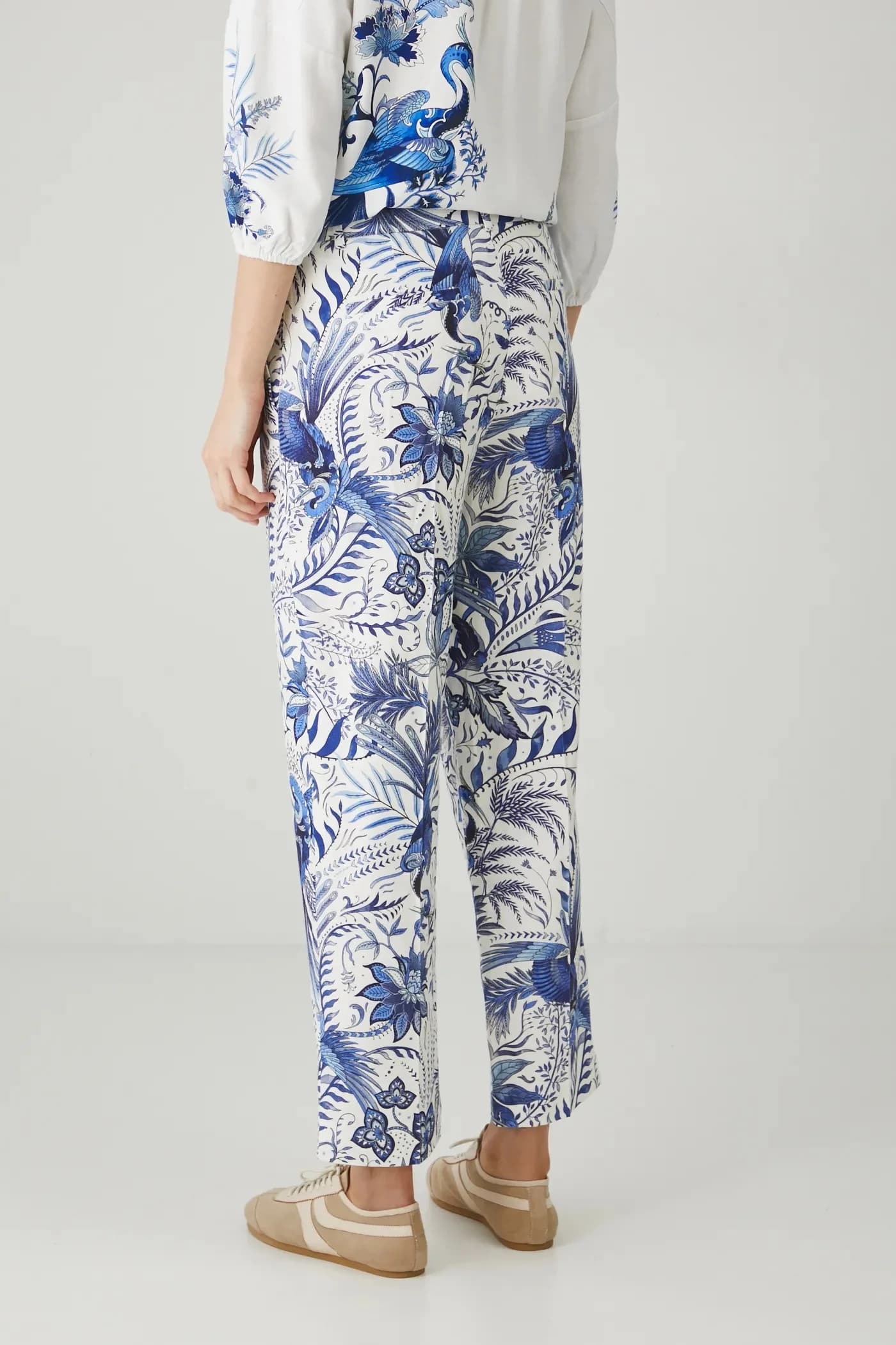 Брюки из смесового льна - фото 3