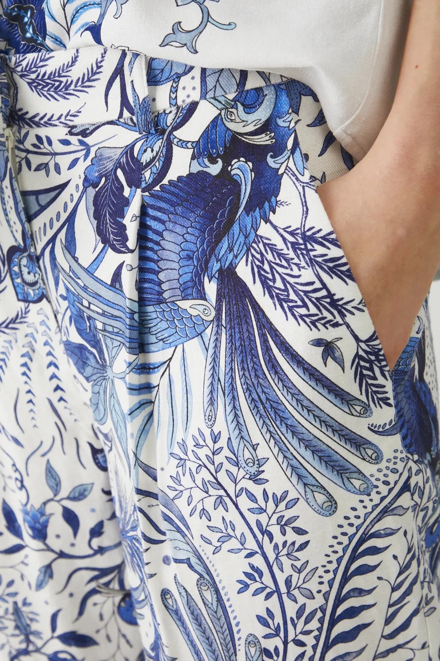 Брюки из смесового льна - фото 4