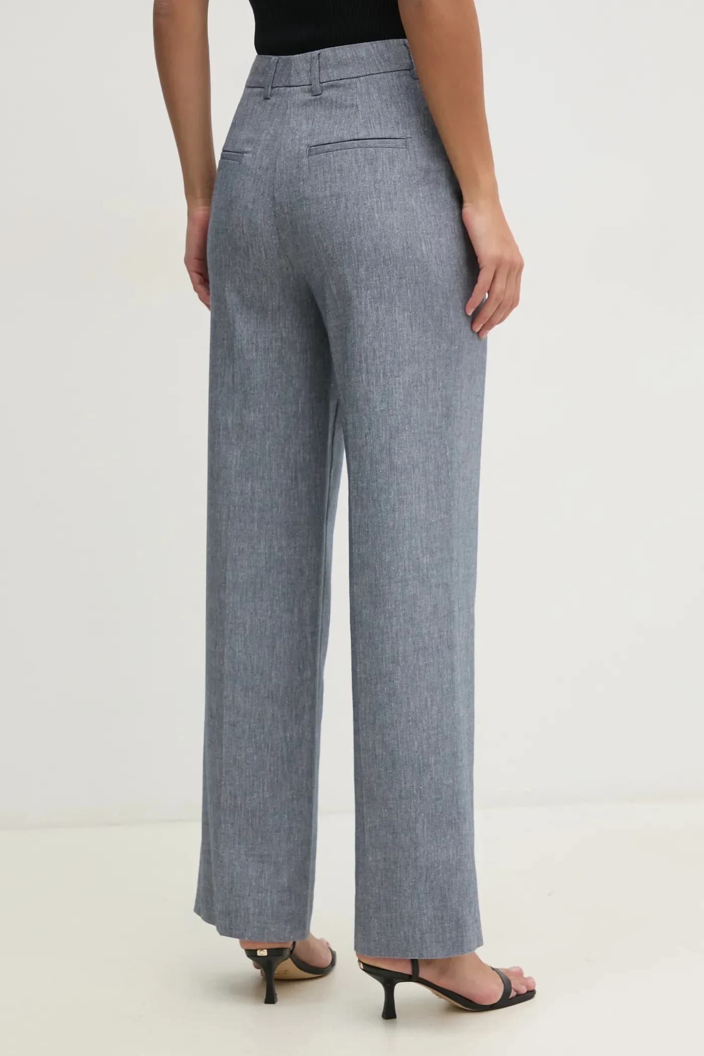 Брюки из смесового льна - фото 3