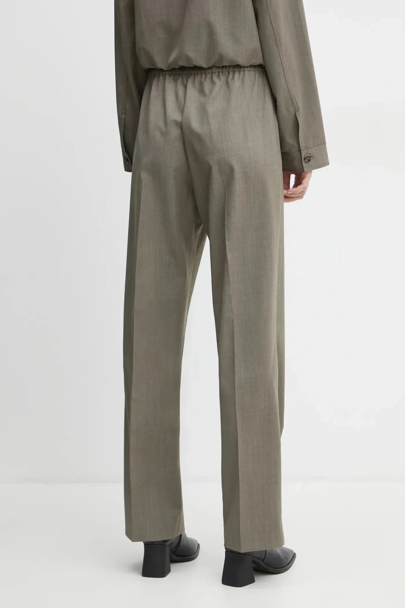 SATOVE брюки из смесовой шерсти - фото 3