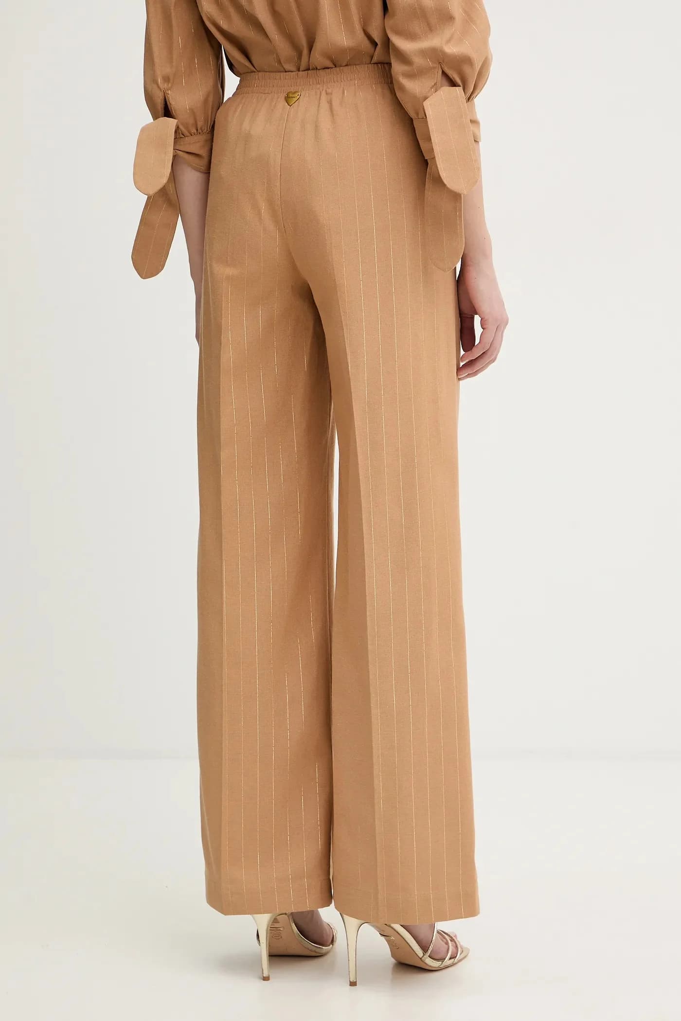 Брюки из смесового льна - фото 3