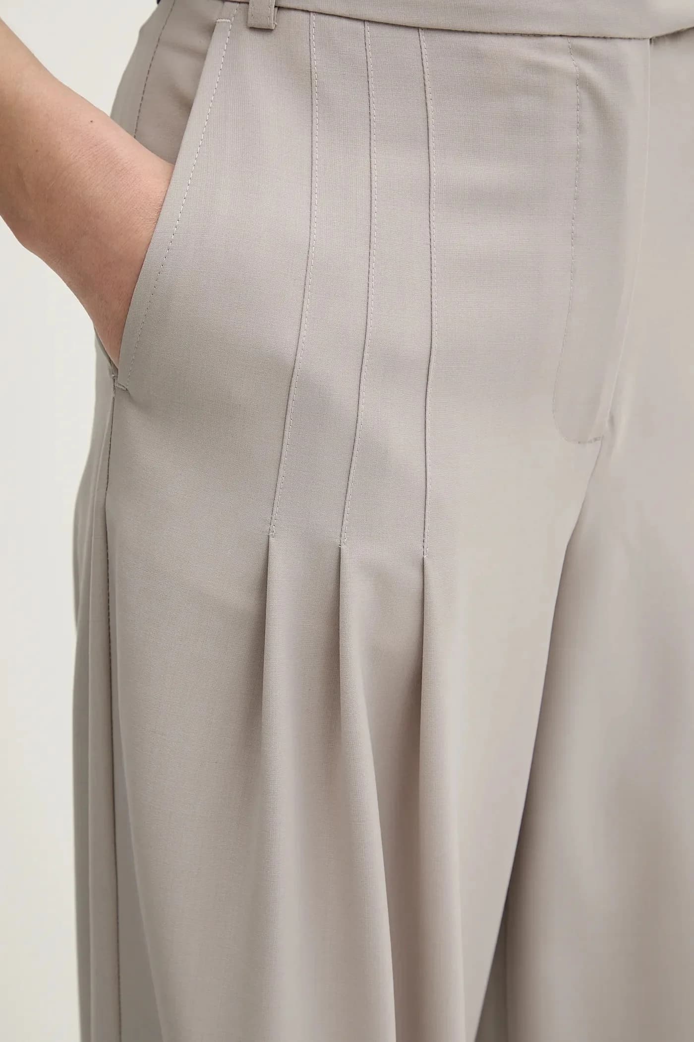 Брюки из смесовой шерсти - фото 4