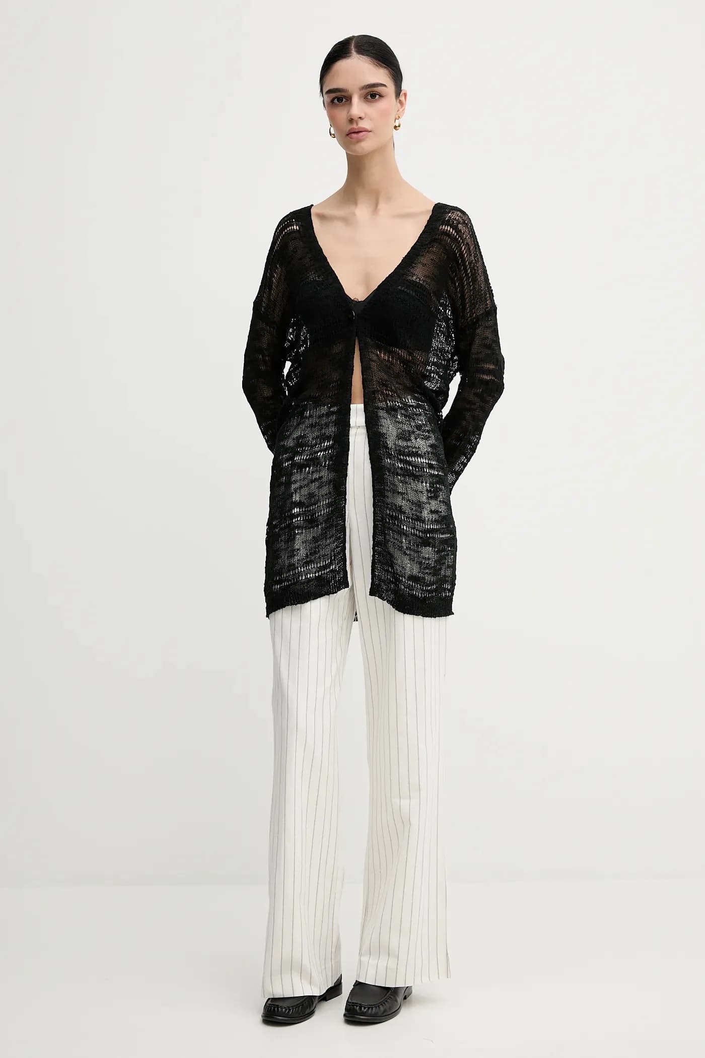 Брюки из смесового льна - фото 2