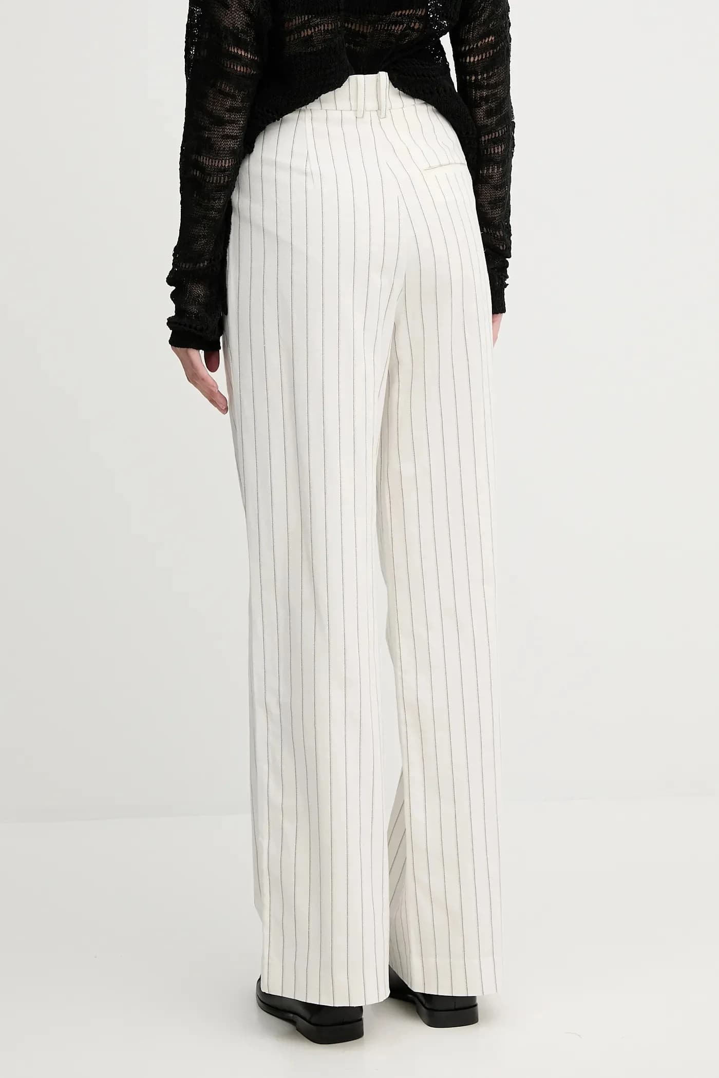 Брюки из смесового льна - фото 3