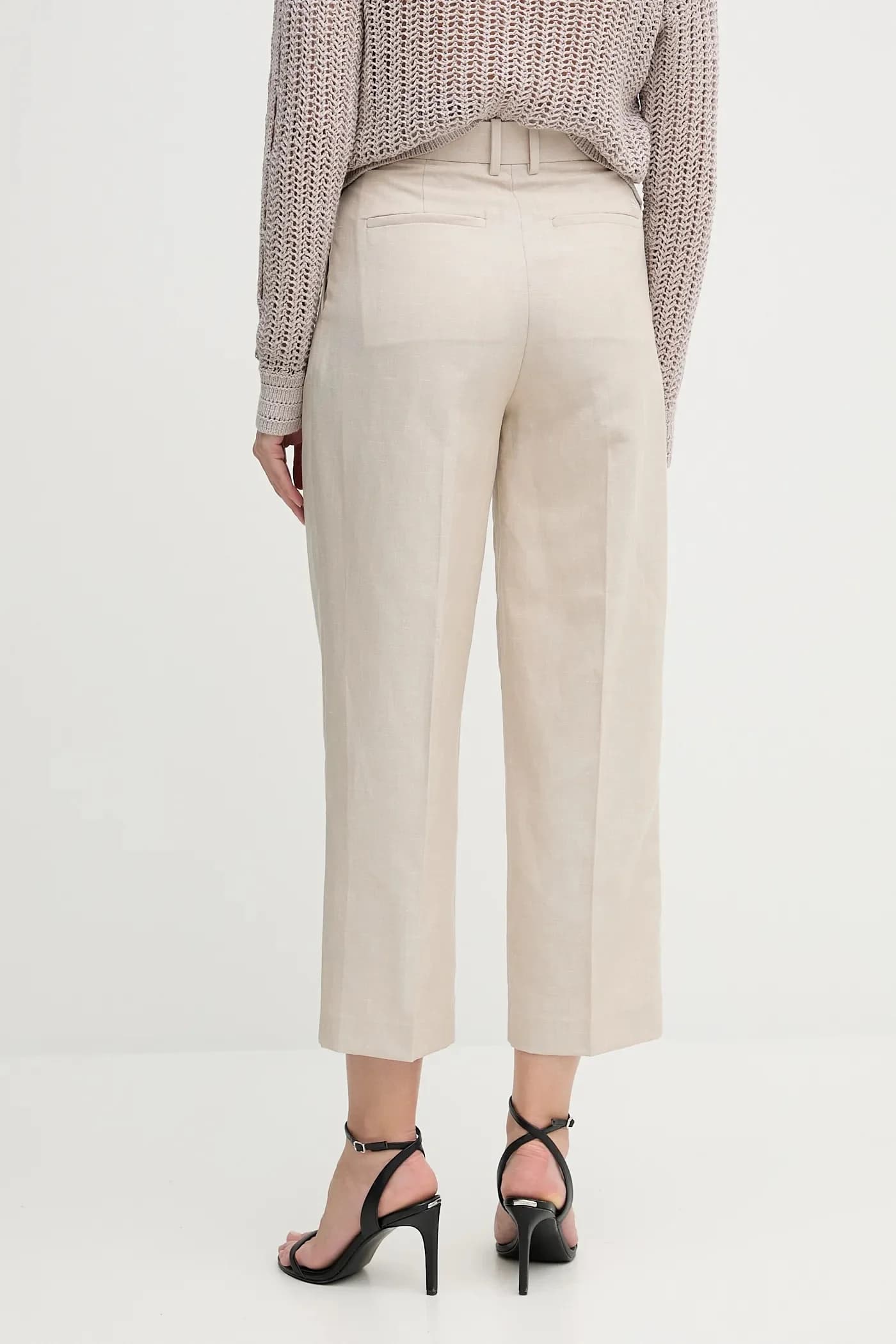 Брюки из смесового льна - фото 3