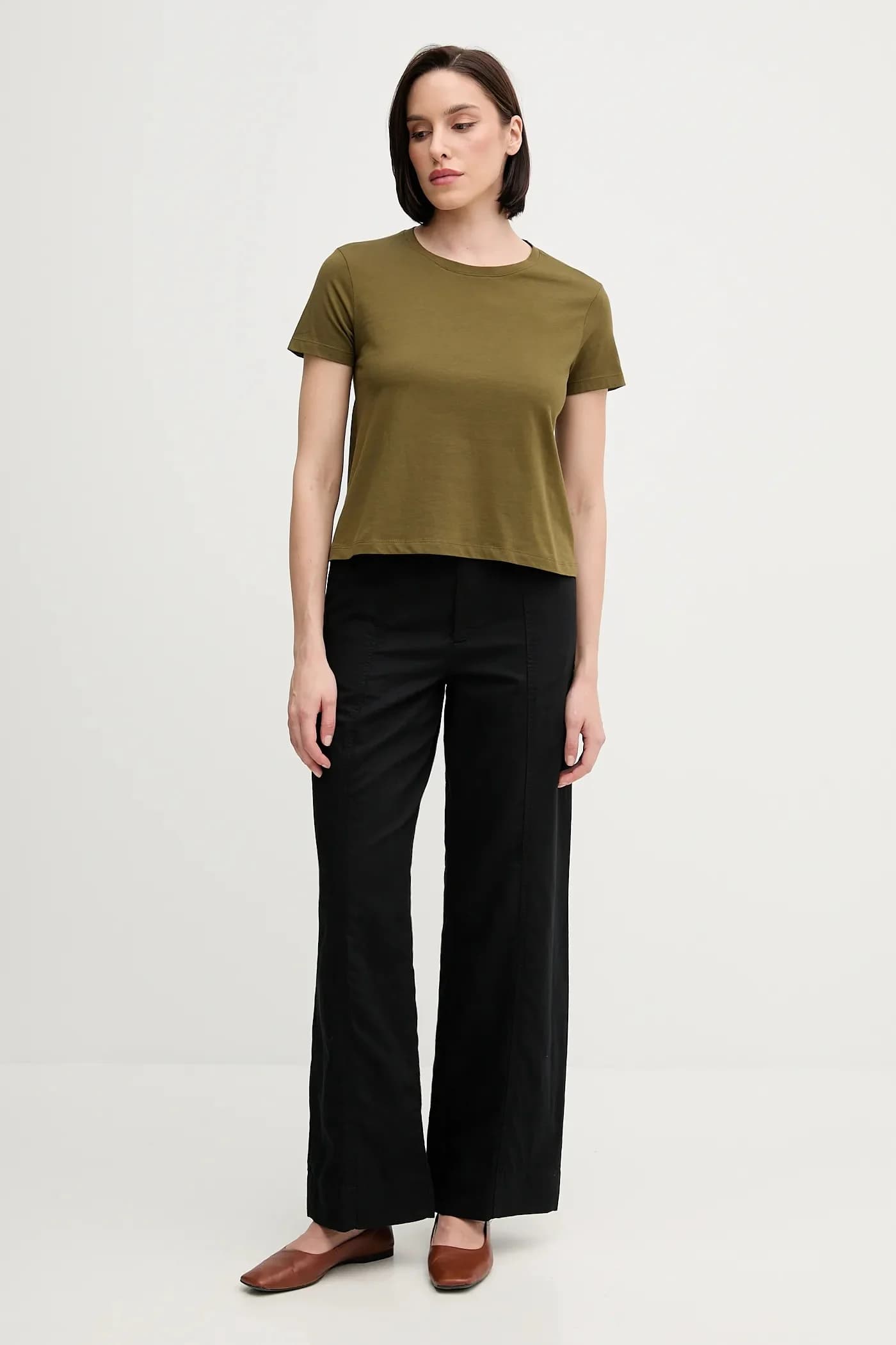 Брюки из смесового льна - фото 2