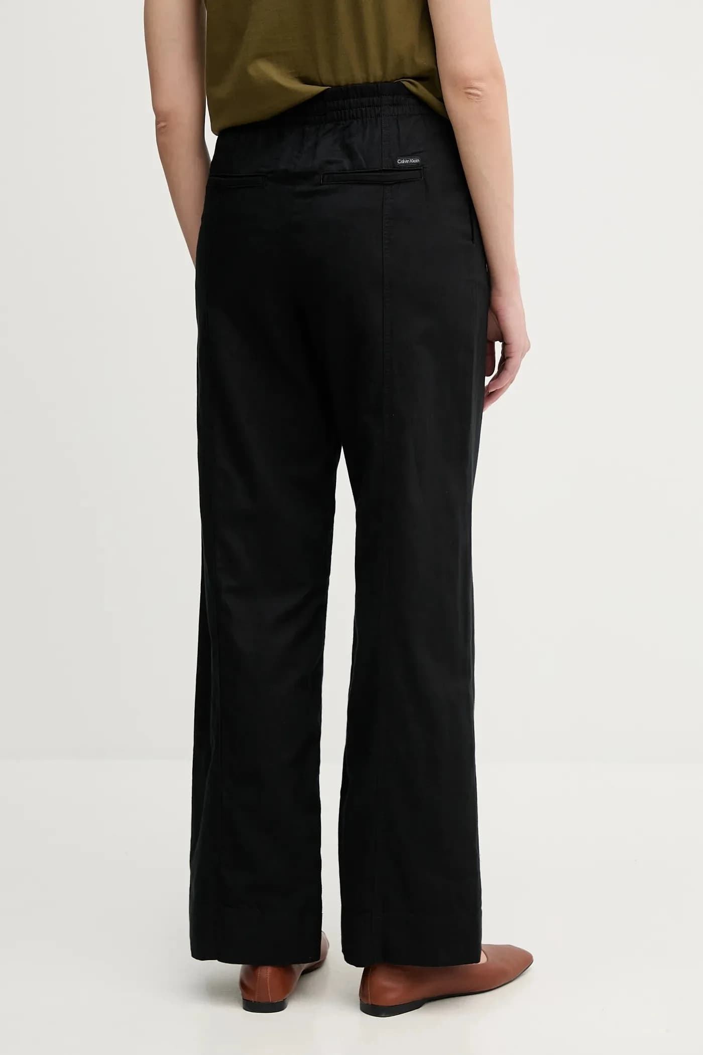 Брюки из смесового льна - фото 3