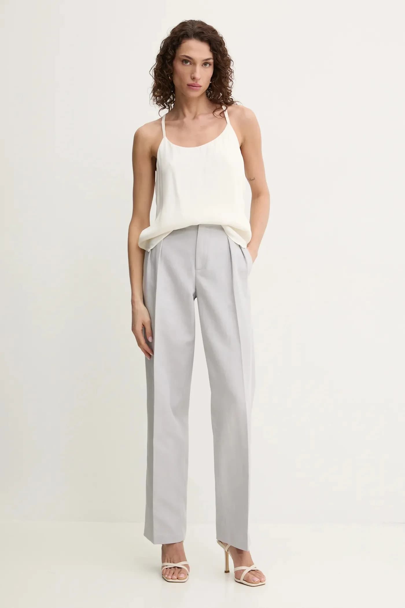 Брюки из смесового льна - фото 2