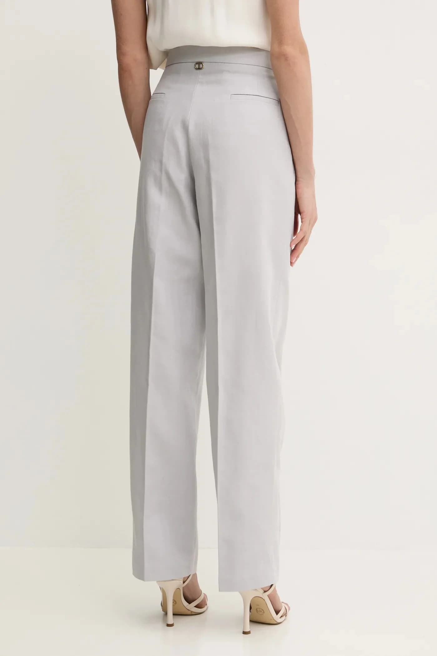 Брюки из смесового льна - фото 3