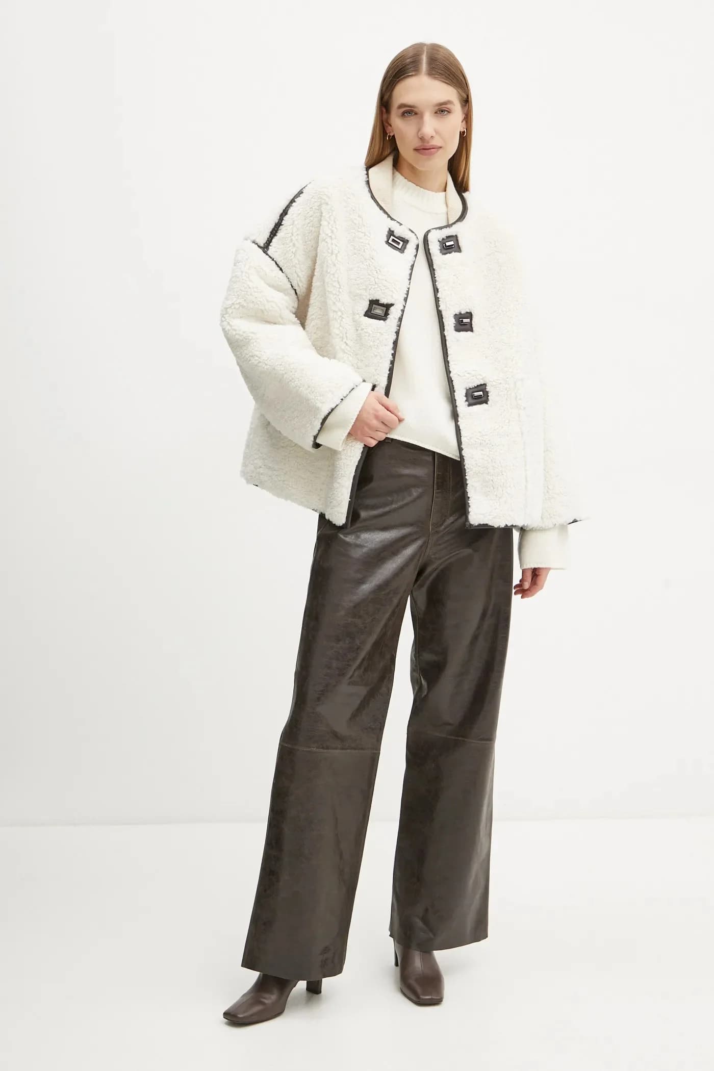 Элайджа кожаные брюки - фото 2