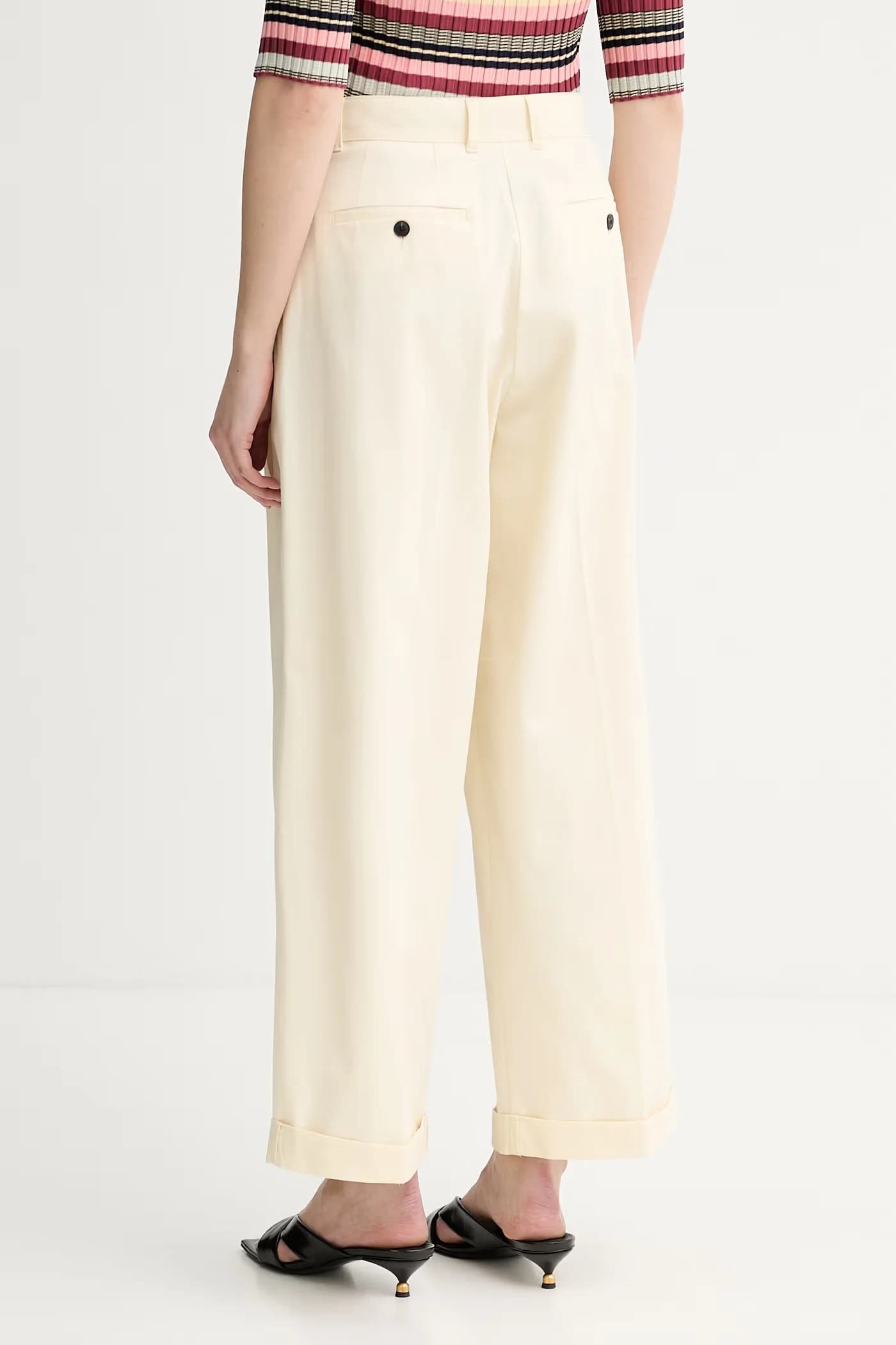 MCOAFONE женские брюки из хлопка с эластаном - фото 3