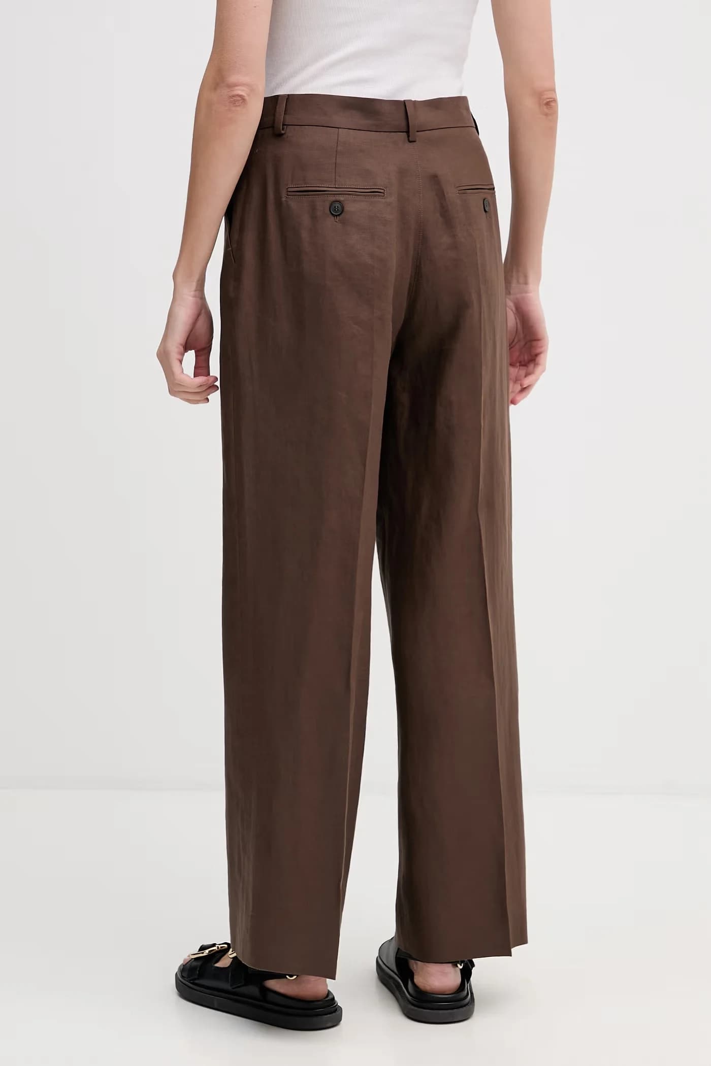 MALIZIA женские льняные брюки - фото 3