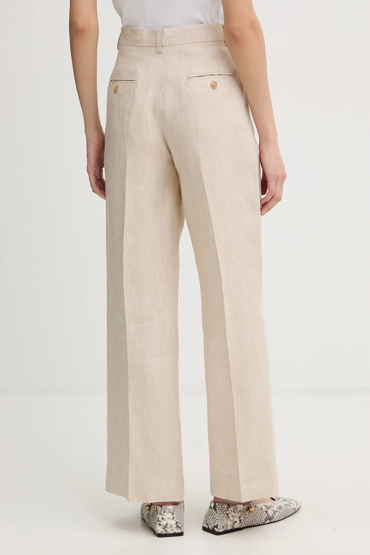 MALIZIA женские льняные брюки - фото 3