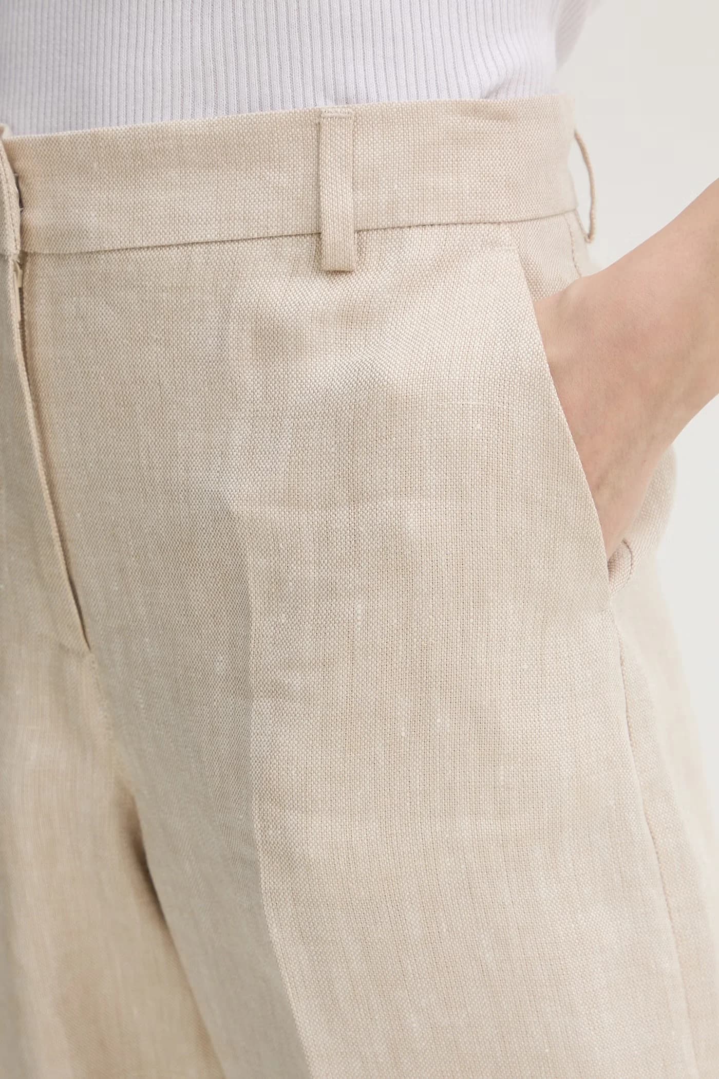 MALIZIA женские льняные брюки - фото 4