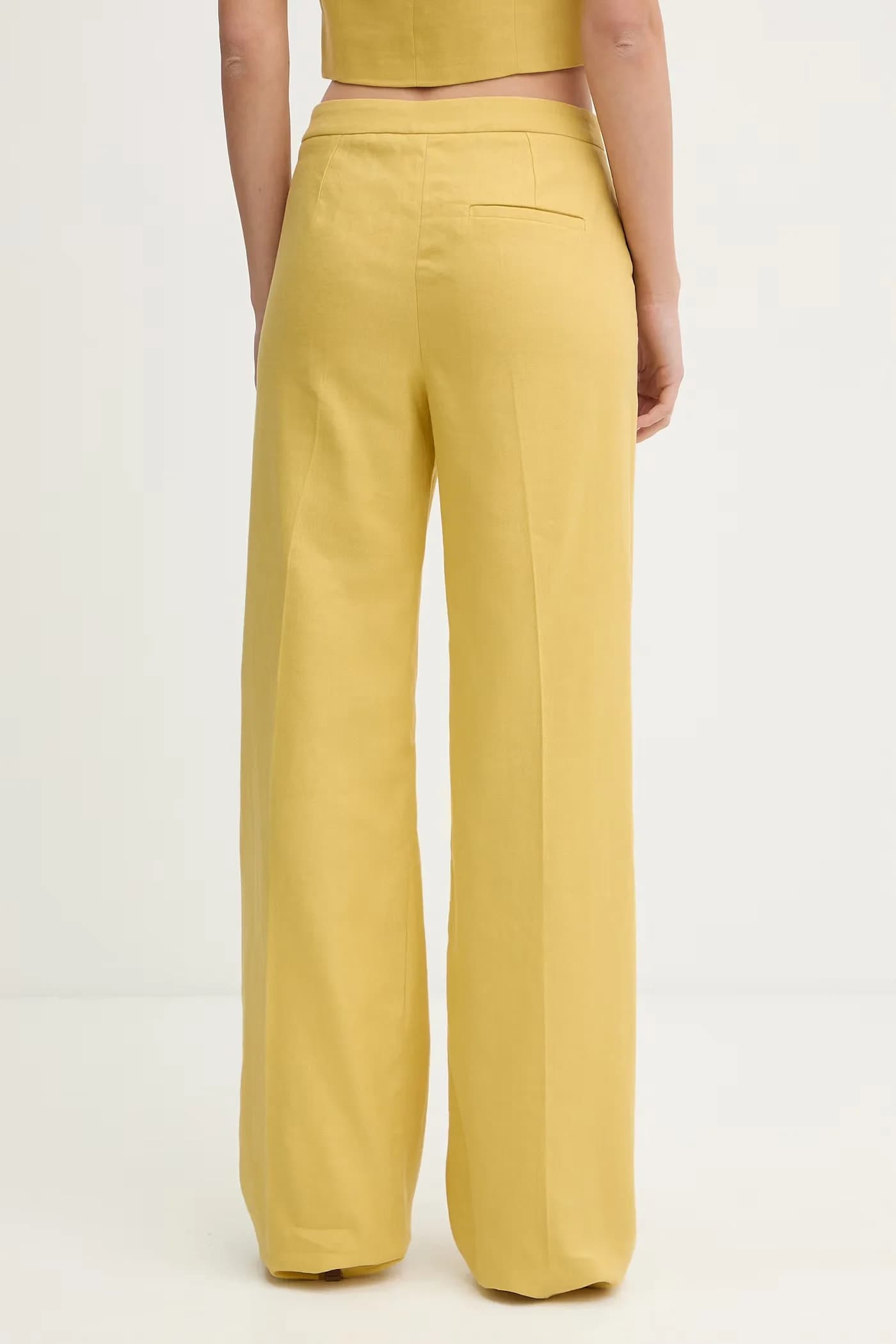 Женские прямые брюки на льне добавлены CANALE. - фото 3