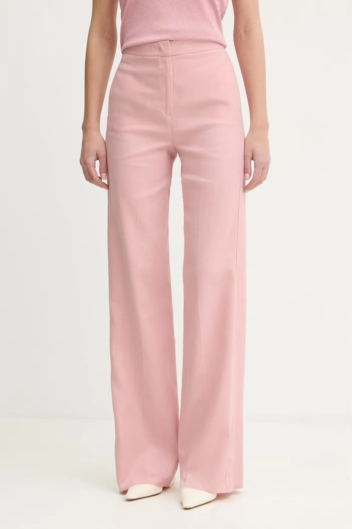 Женские прямые брюки на льне добавлены CANALE.