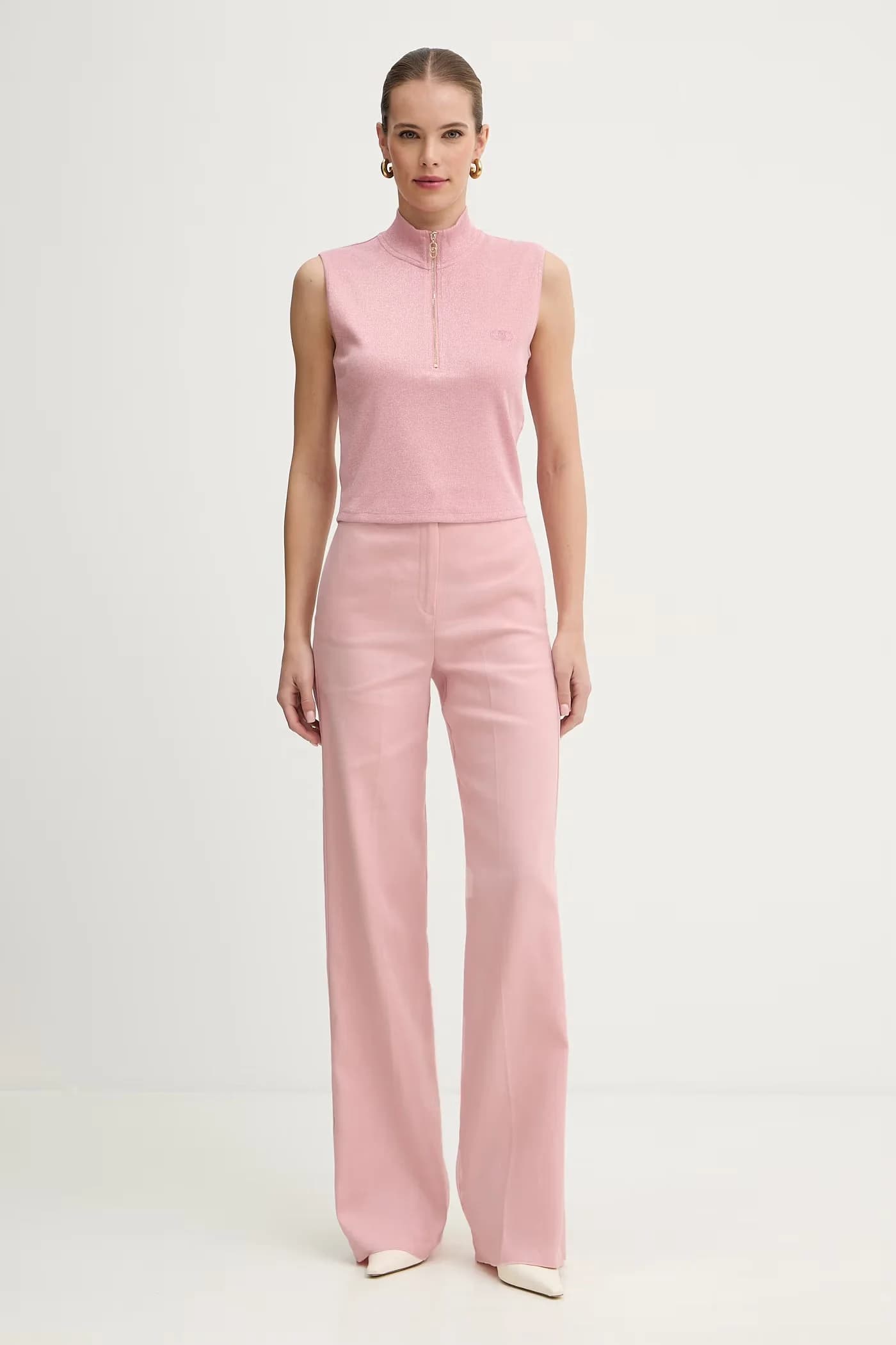 Женские прямые брюки на льне добавлены CANALE. - фото 2