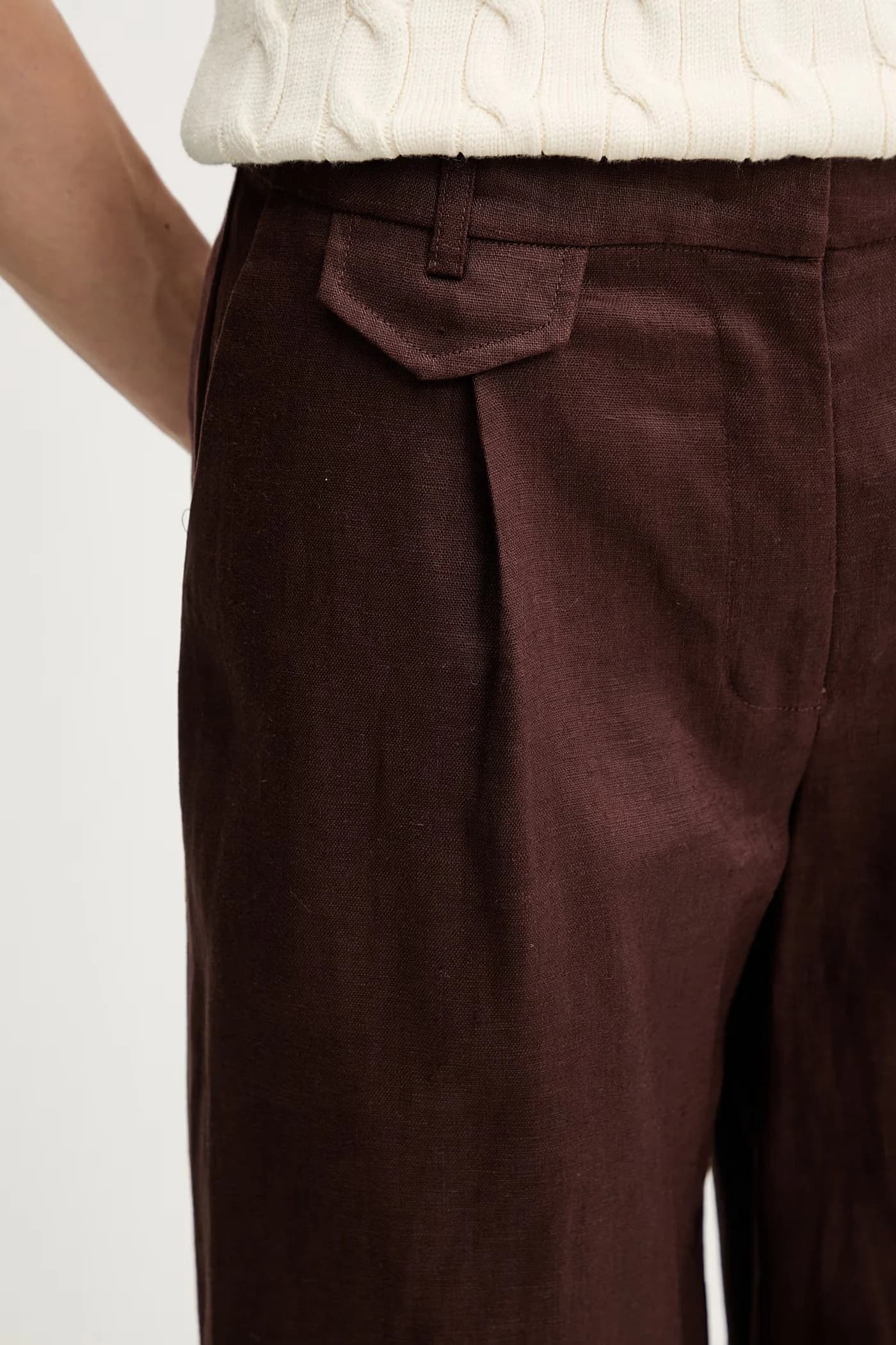 Льняные брюки - фото 4