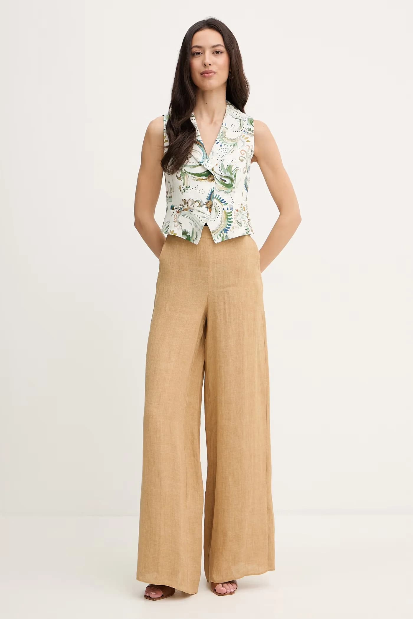 льняные брюки OTTELIA - фото 2