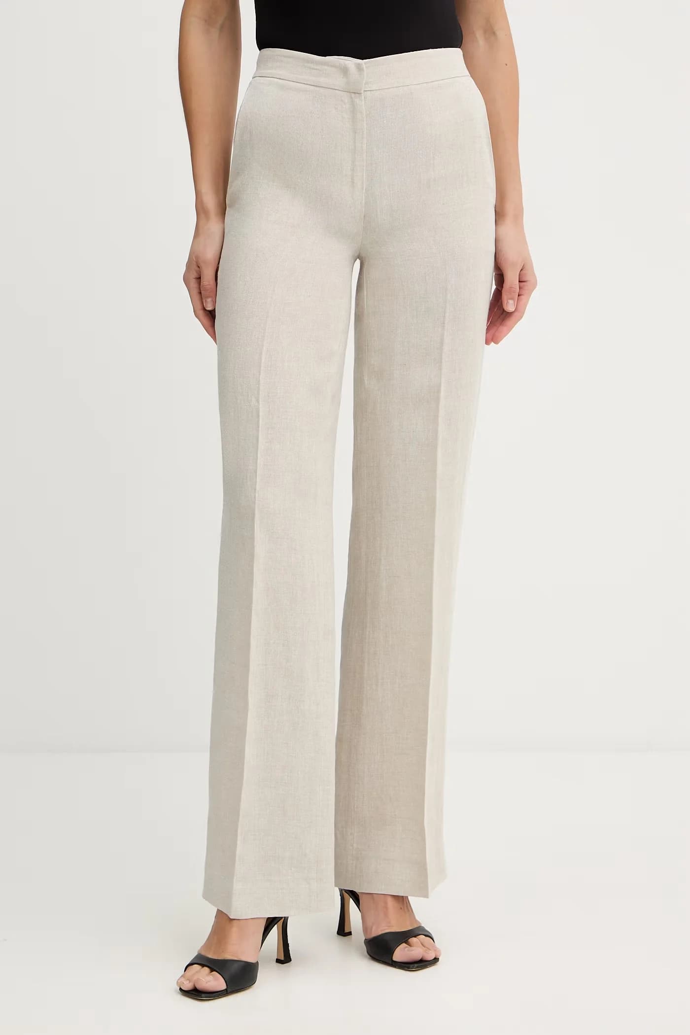 Брюки с льном