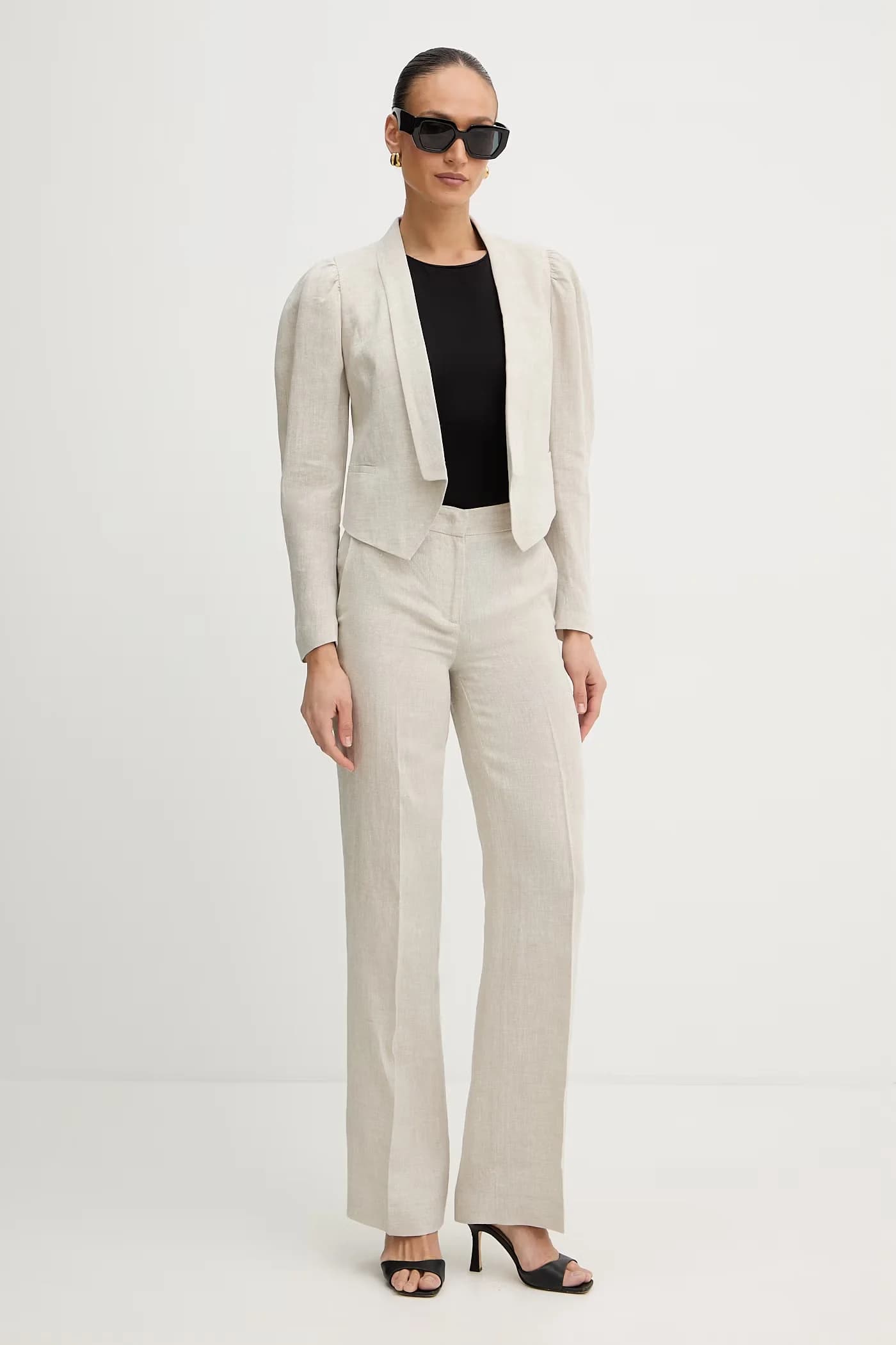 Брюки с льном - фото 2