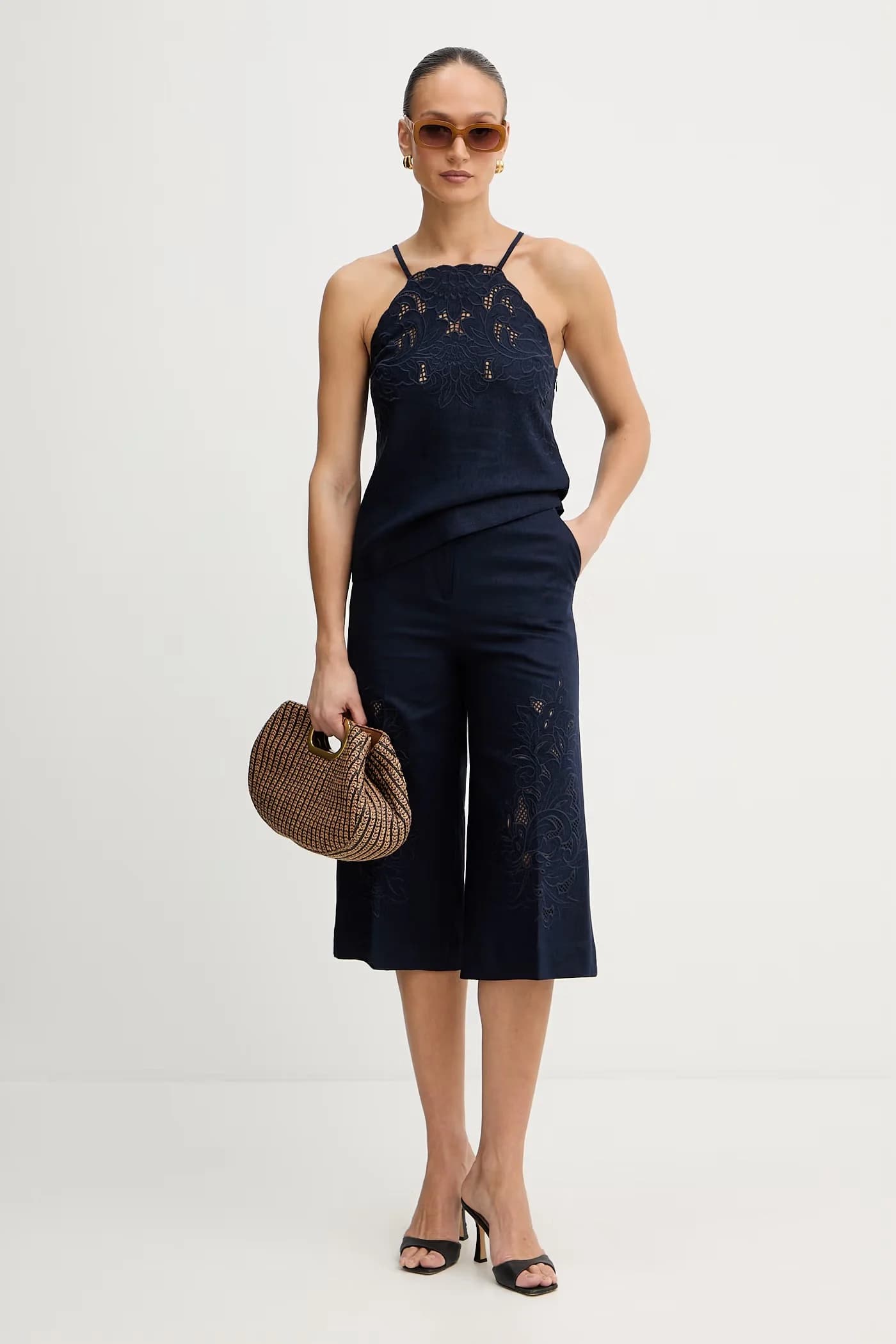 Брюки с льном - фото 2