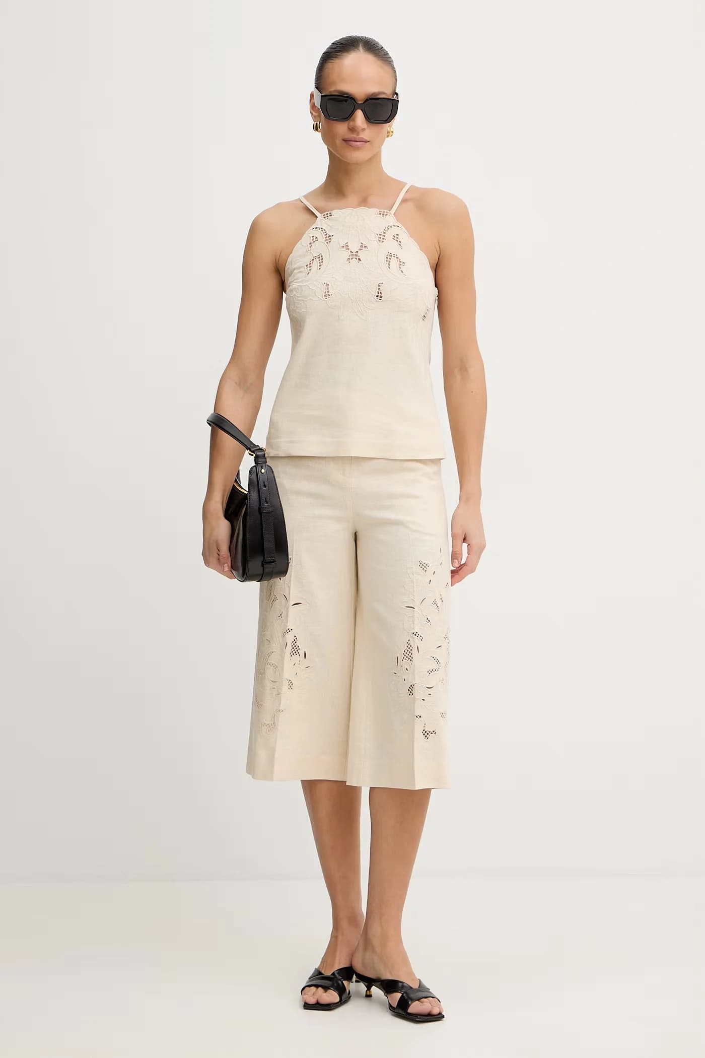 Брюки с льном - фото 2