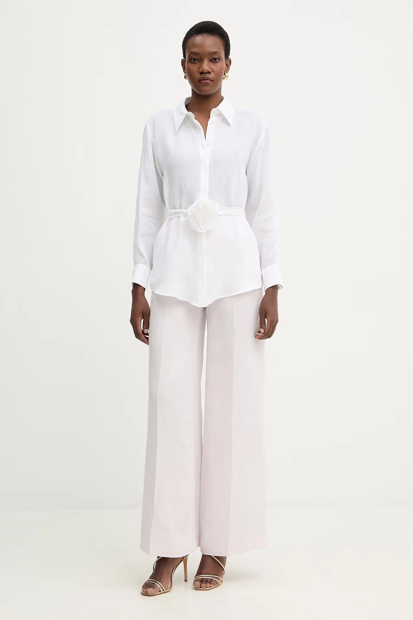 Брюки с льном - фото 2