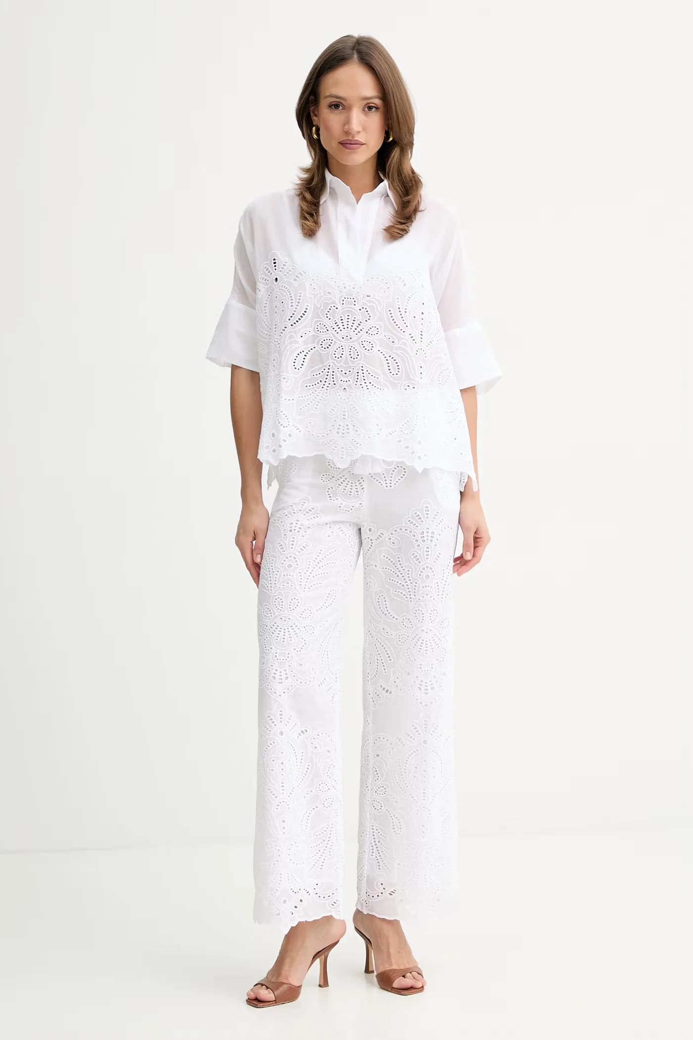 Хлопковые брюки - фото 2