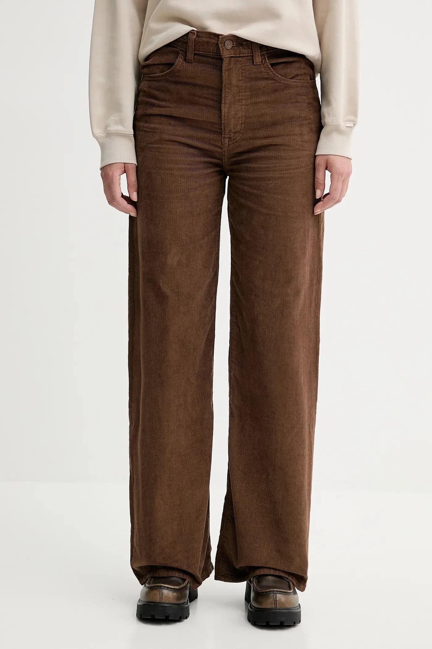 вельветовые брюки RIBCAGE WL BRAIDED