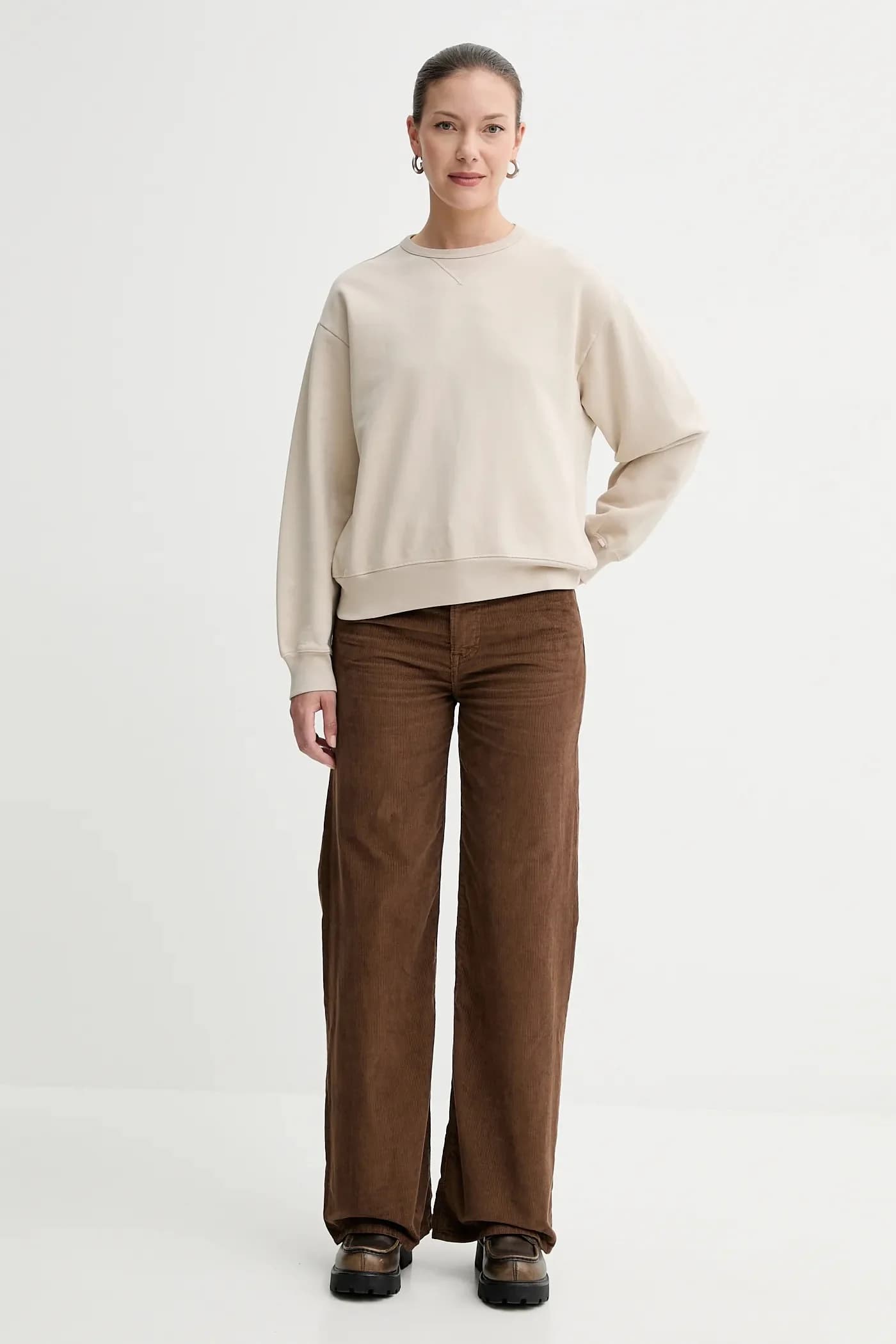 вельветовые брюки RIBCAGE WL BRAIDED - фото 2