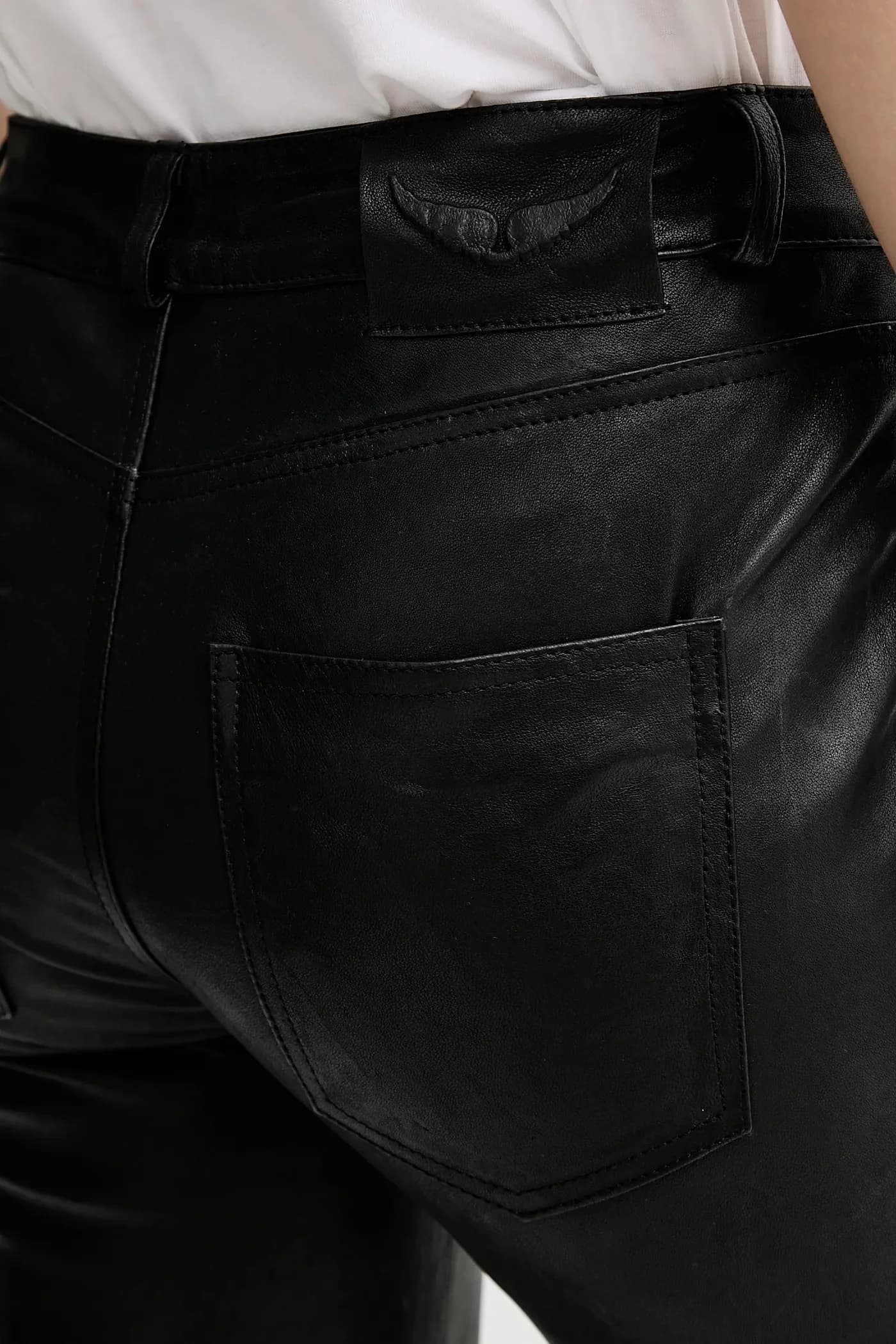 Кожаные брюки - фото 4