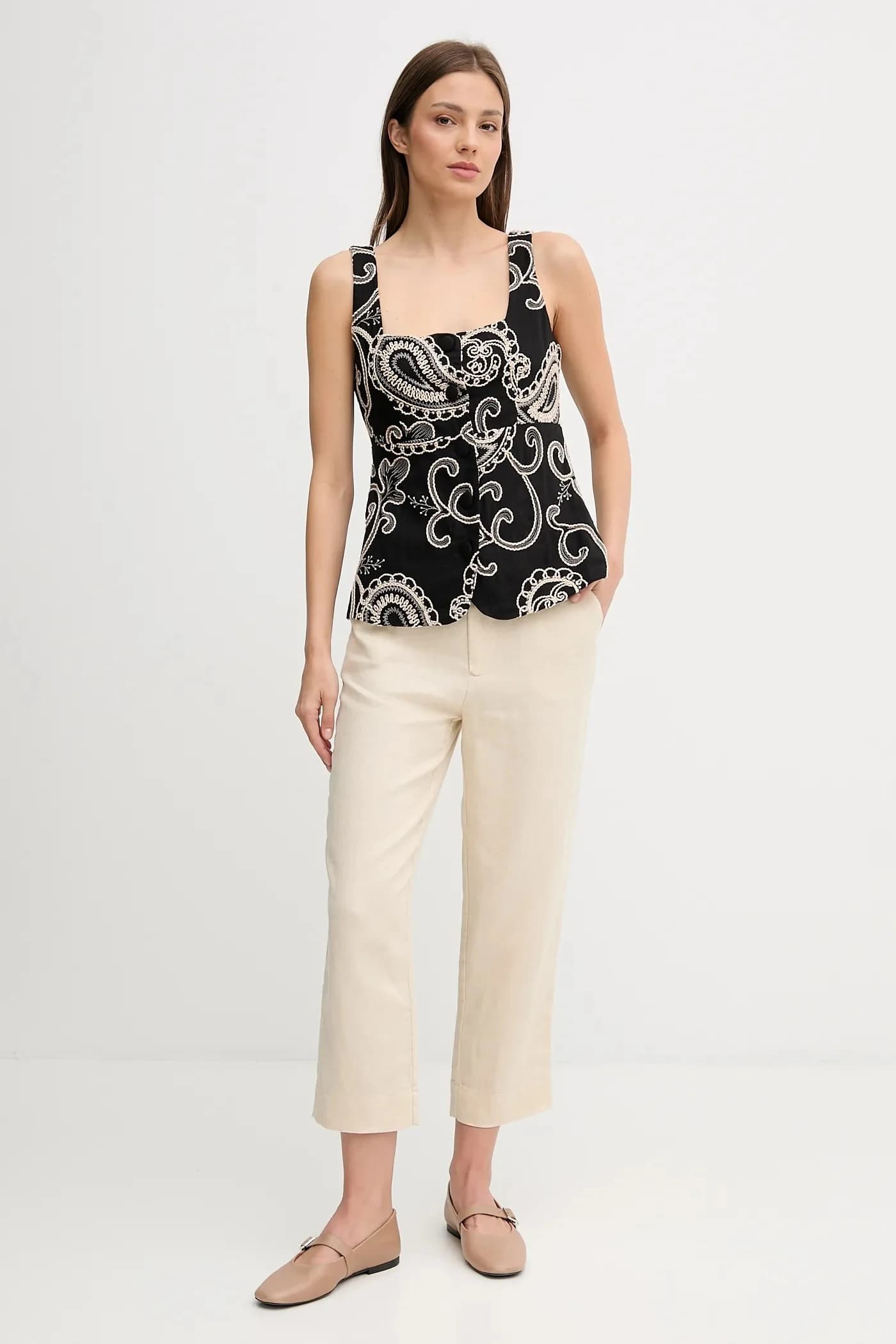 Льняные брюки - фото 2