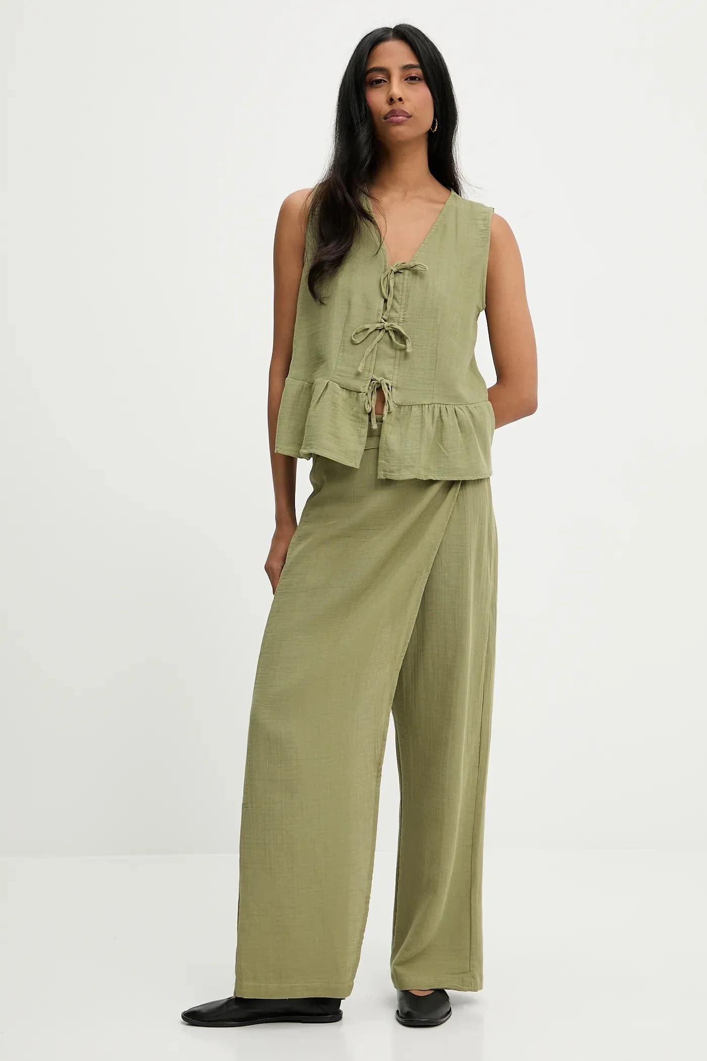 Хлопковые брюки - фото 2