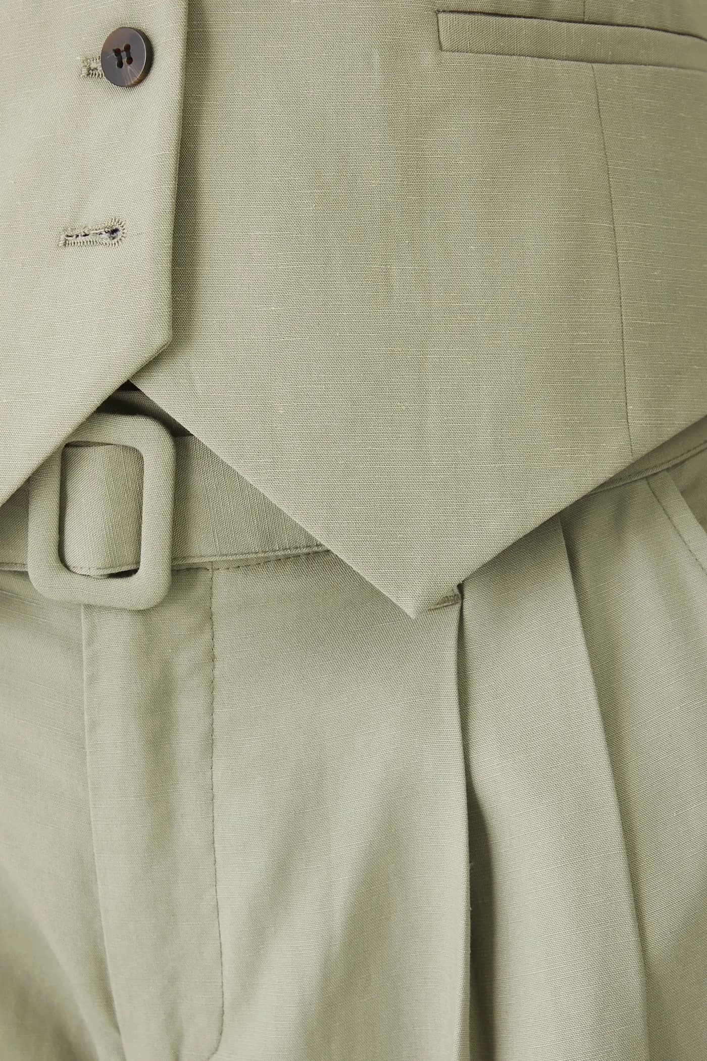 Брюки из смесового льна - фото 4