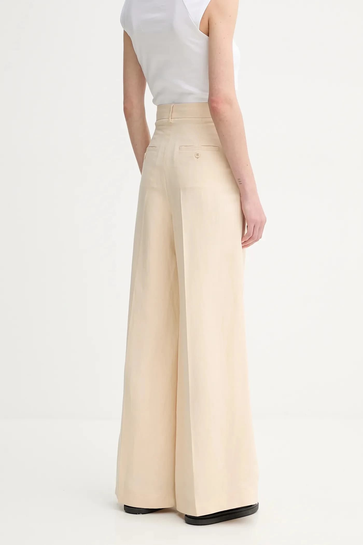 Брюки из смесового льна - фото 3