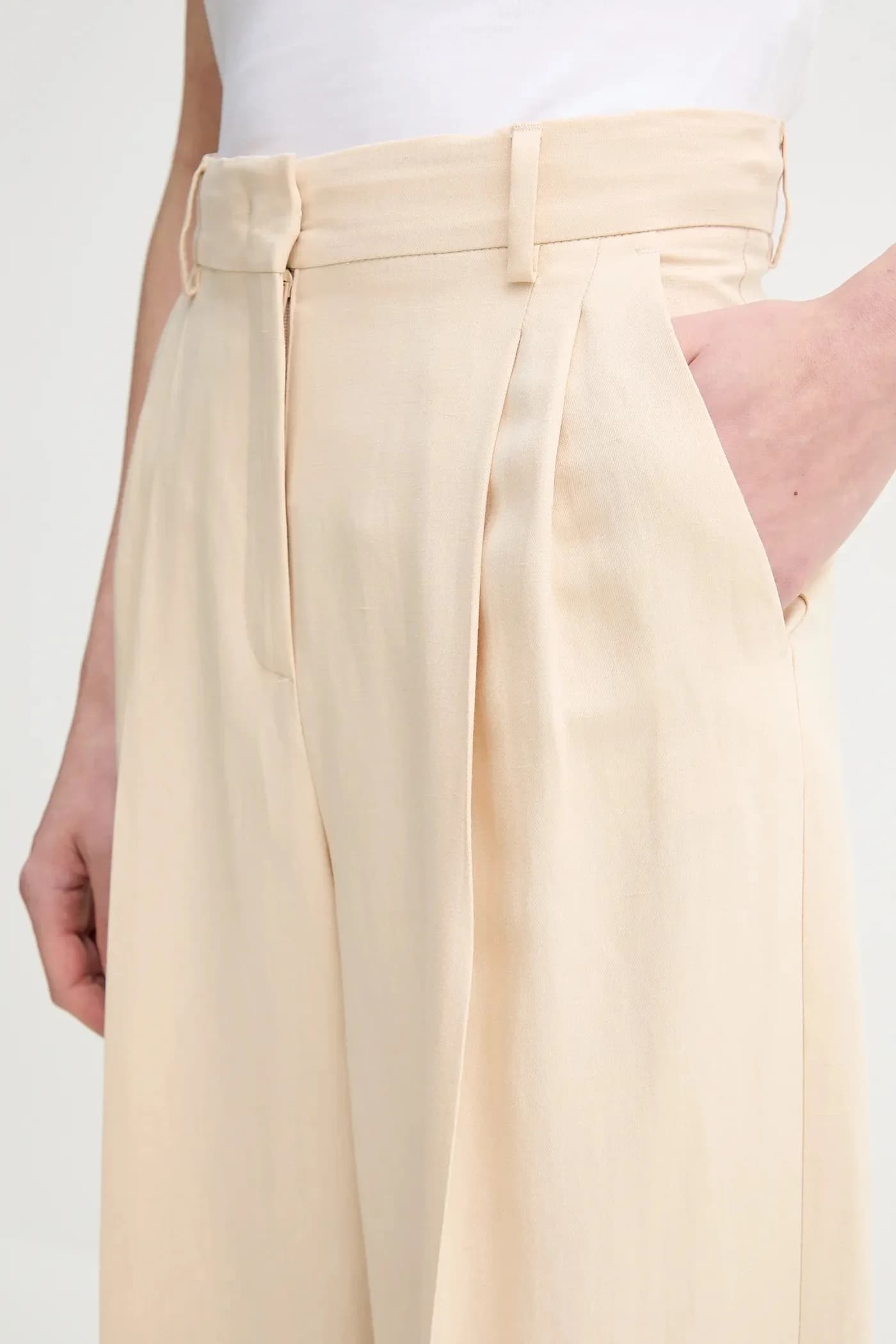 Брюки из смесового льна - фото 4