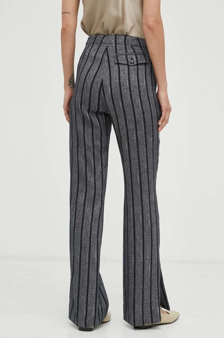 Спортивные брюки из льняной ткани - фото 3