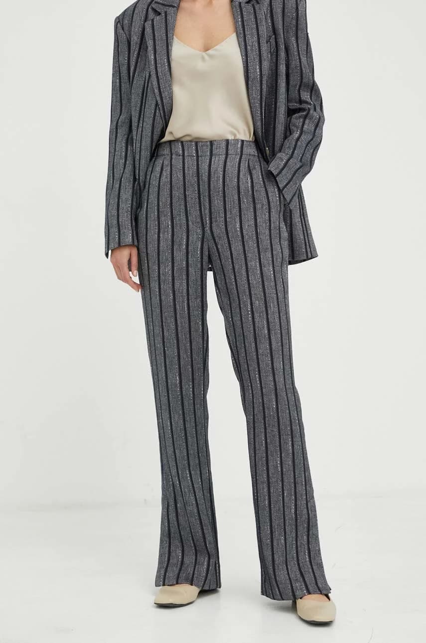 Спортивные брюки из льняной ткани - фото 4