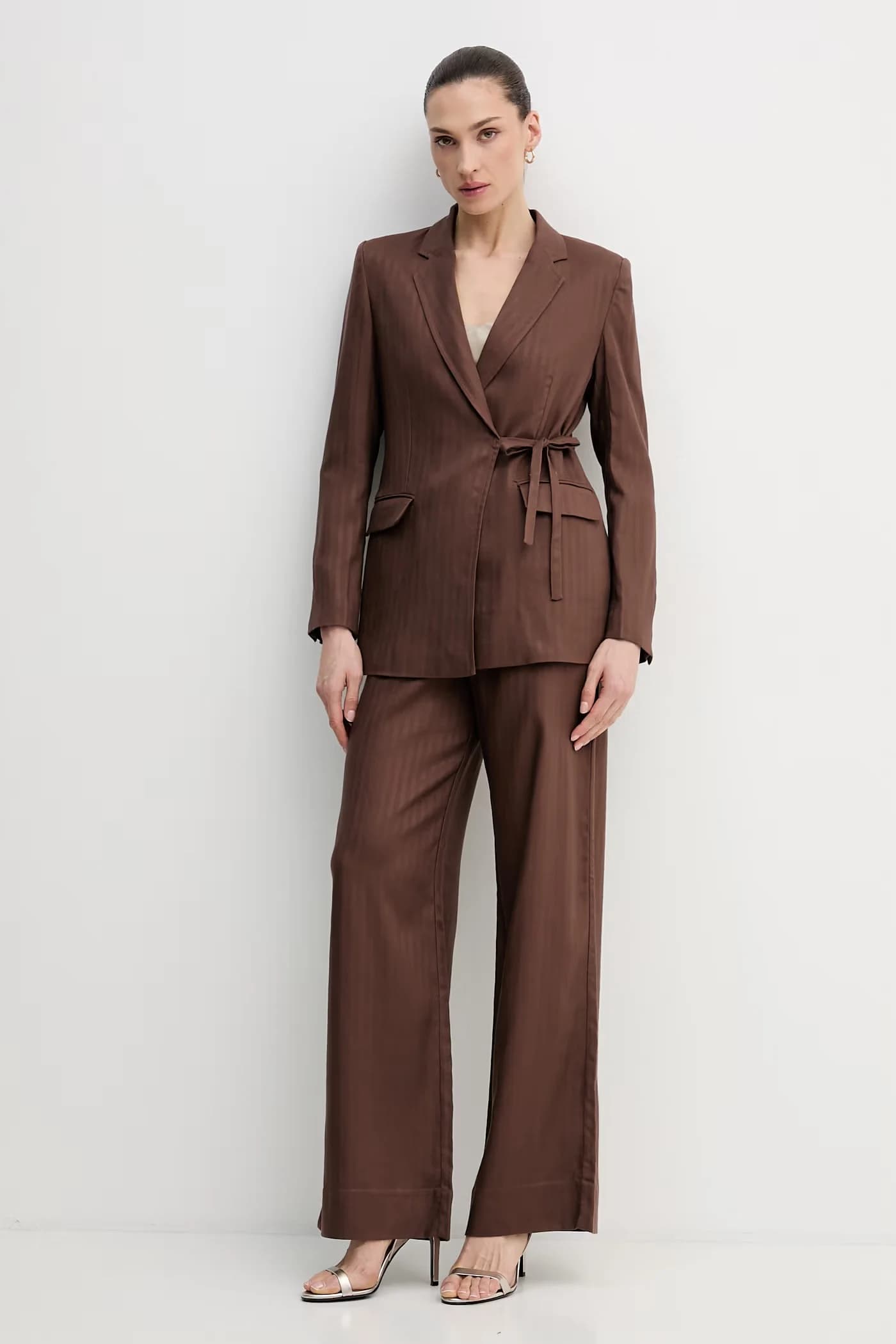 Брюки из смесового льна - фото 2