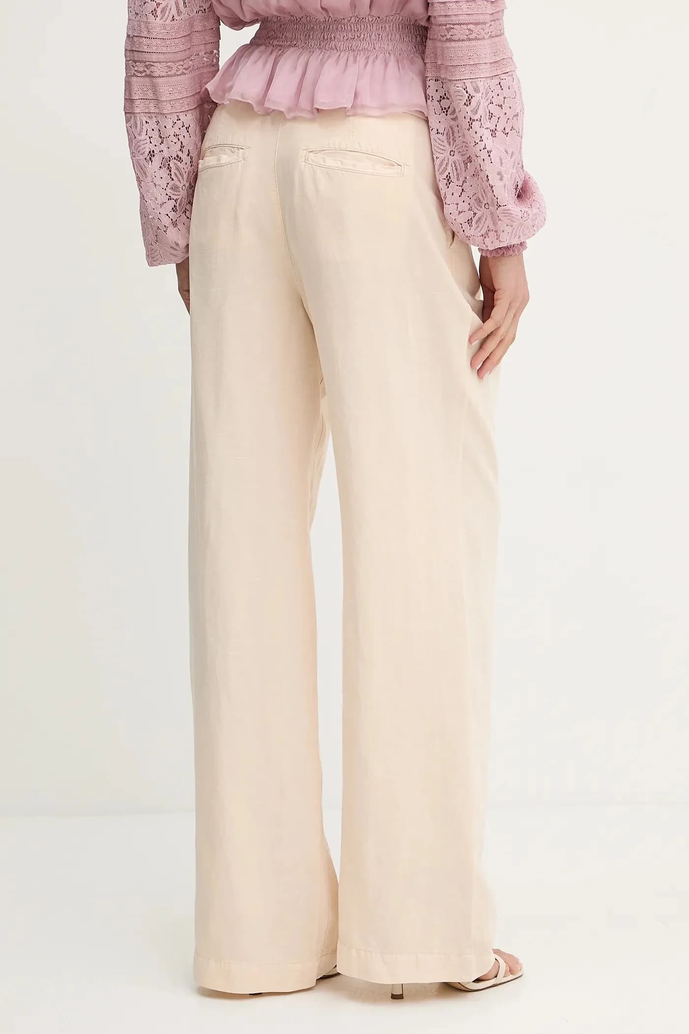 SHAYE брюки из смесового льна - фото 3