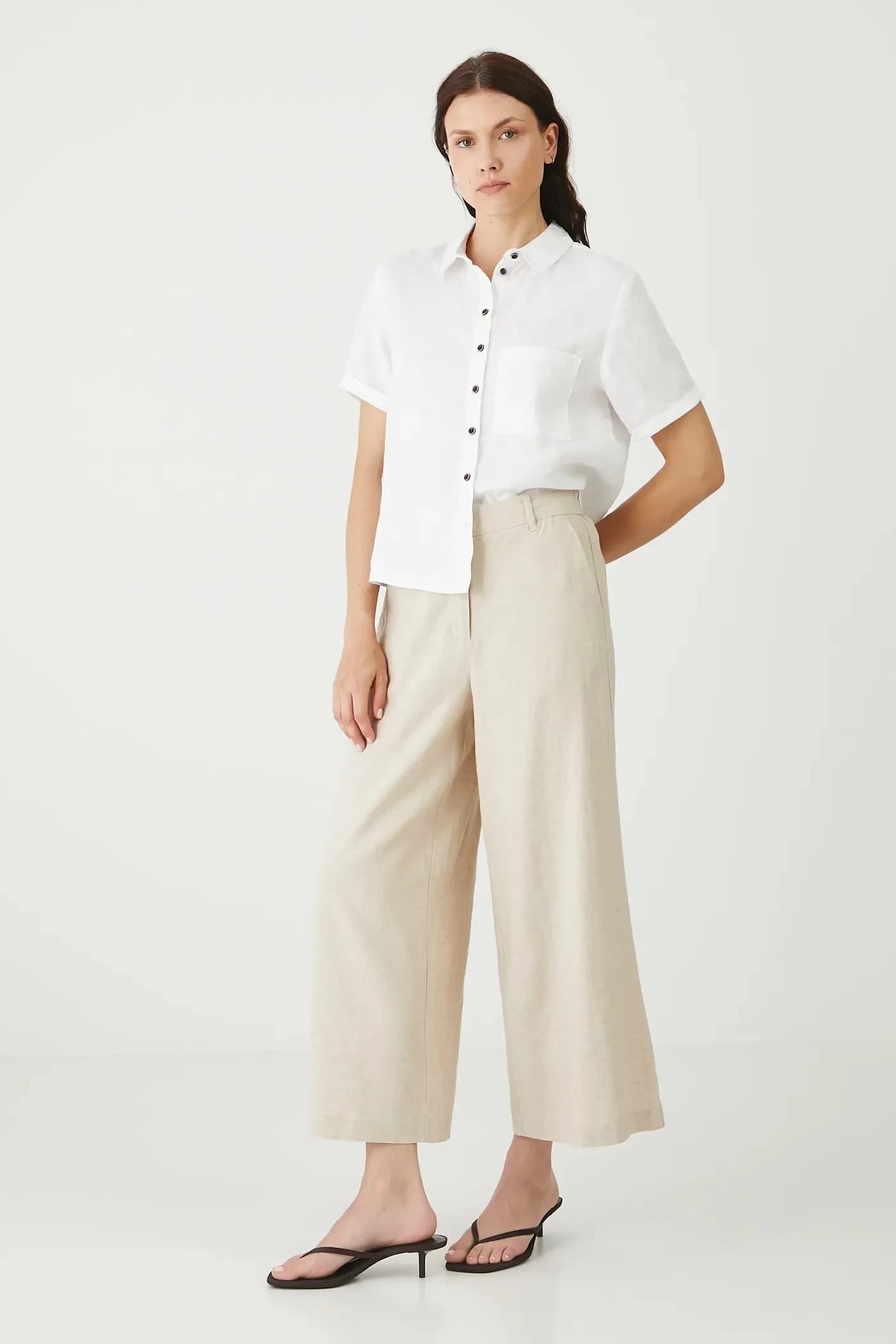 Льняные брюки - фото 4