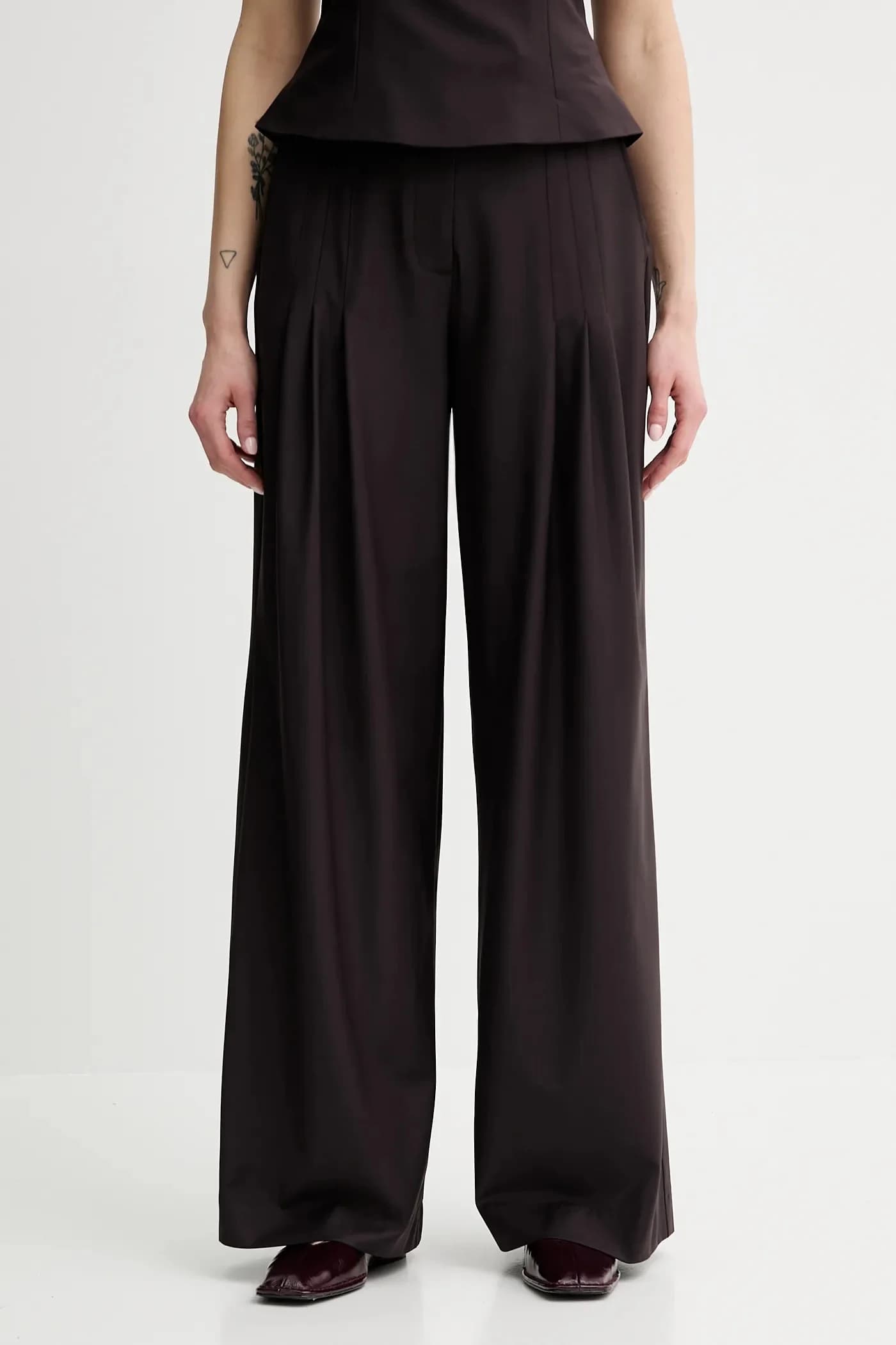 Брюки из смесовой шерсти