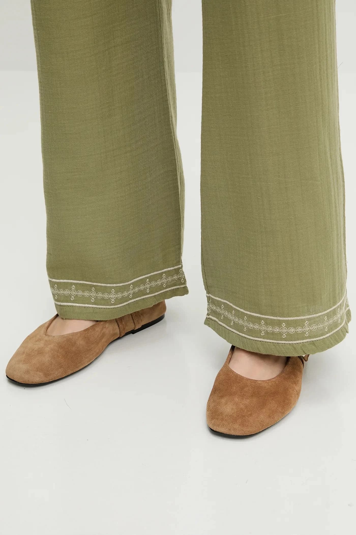 Хлопковые брюки - фото 4