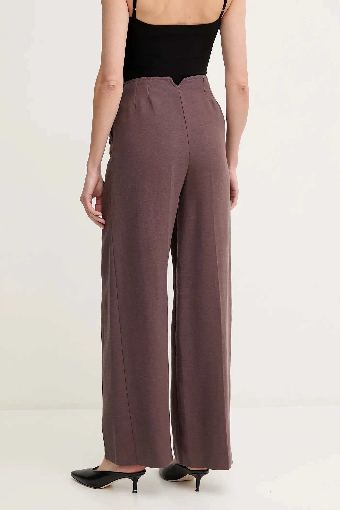 Брюки из смесового льна - фото 3