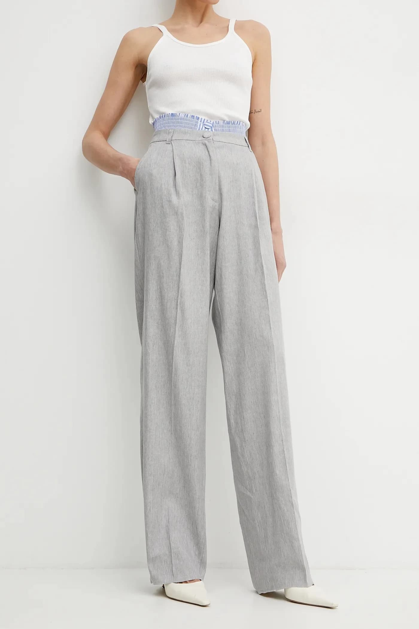 Льняные брюки AUTOCAR - фото 2