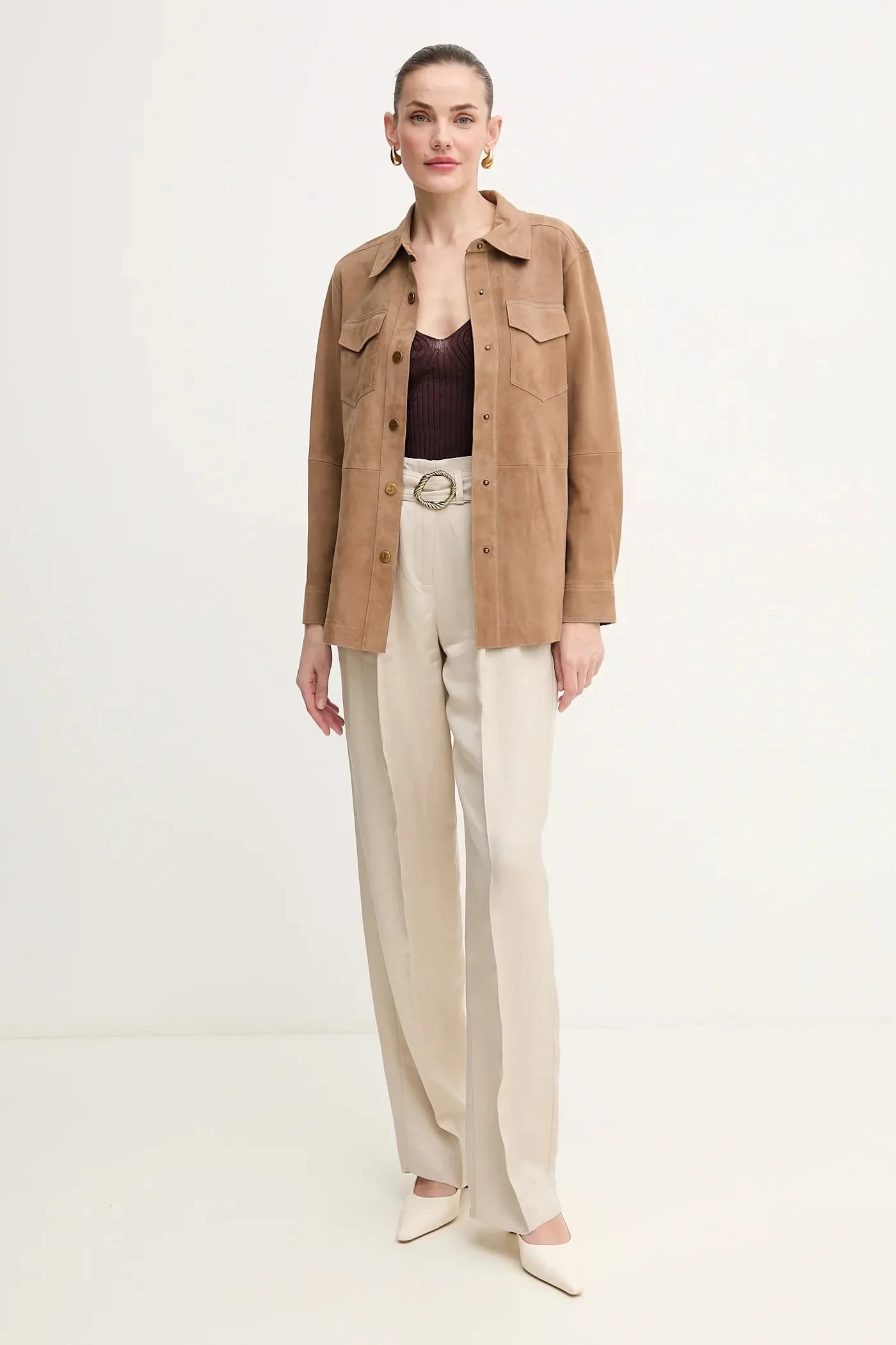 Брюки FATTO из смесового льна - фото 2