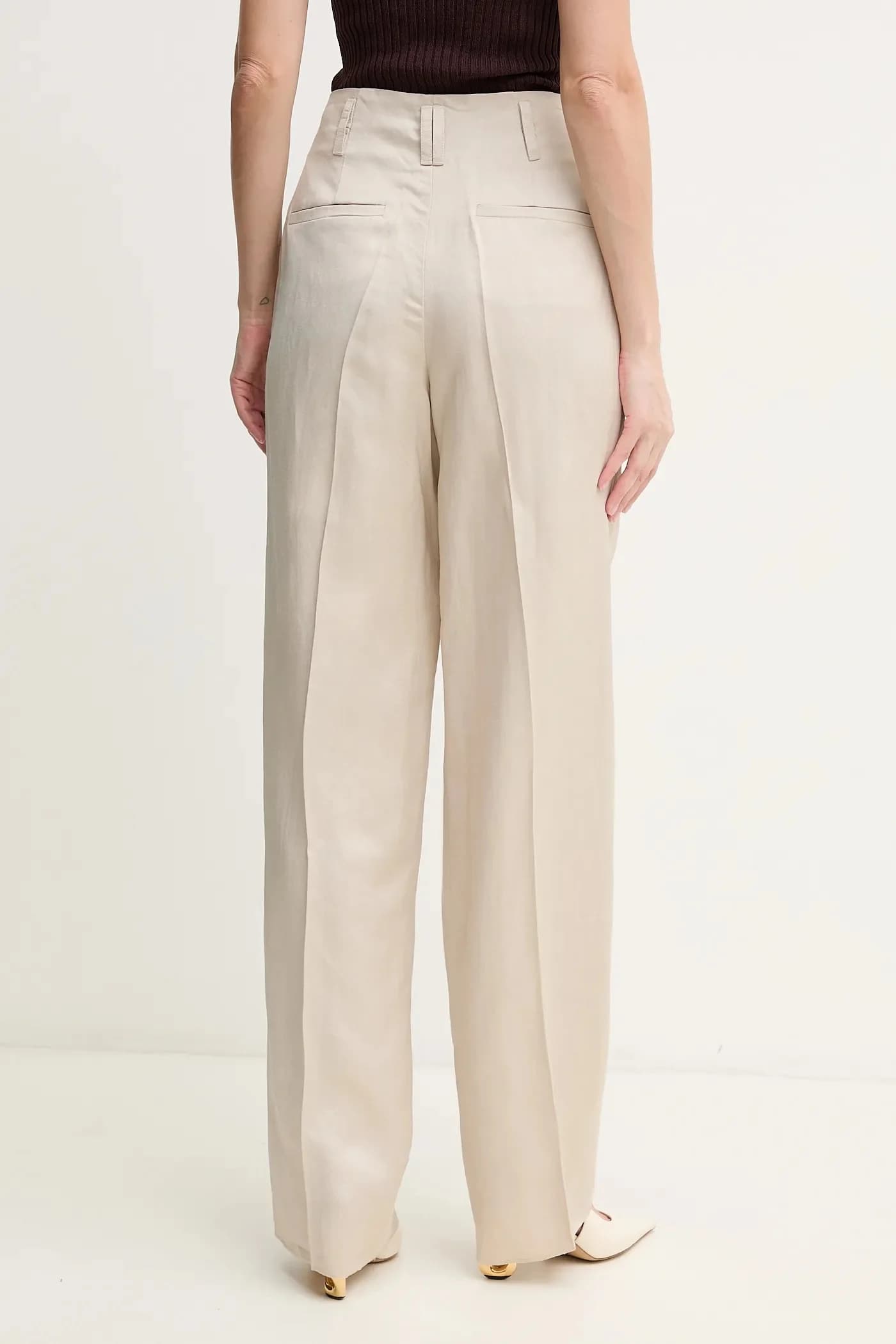 Брюки FATTO из смесового льна - фото 3