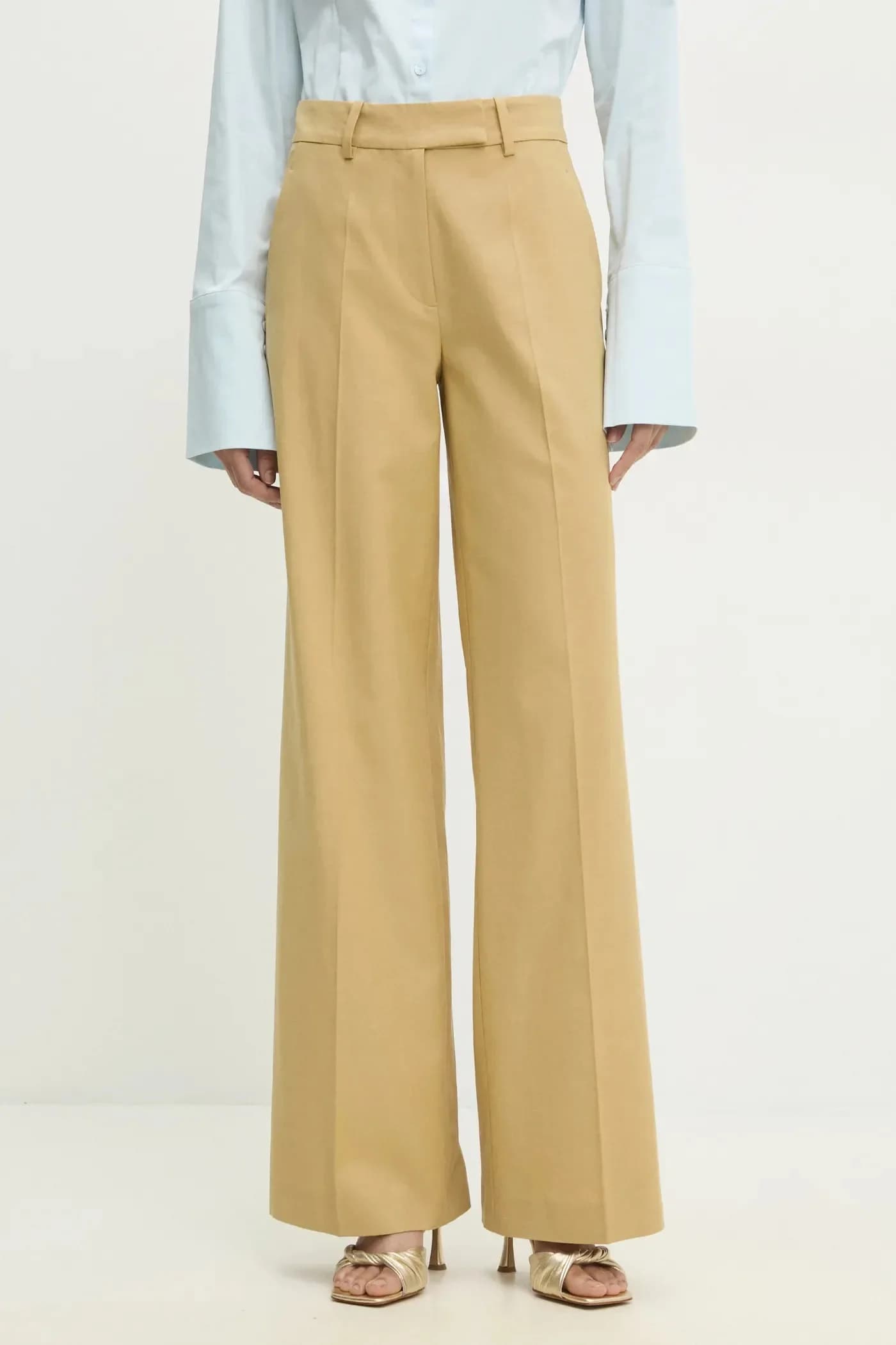 Широкие костюмные брюки